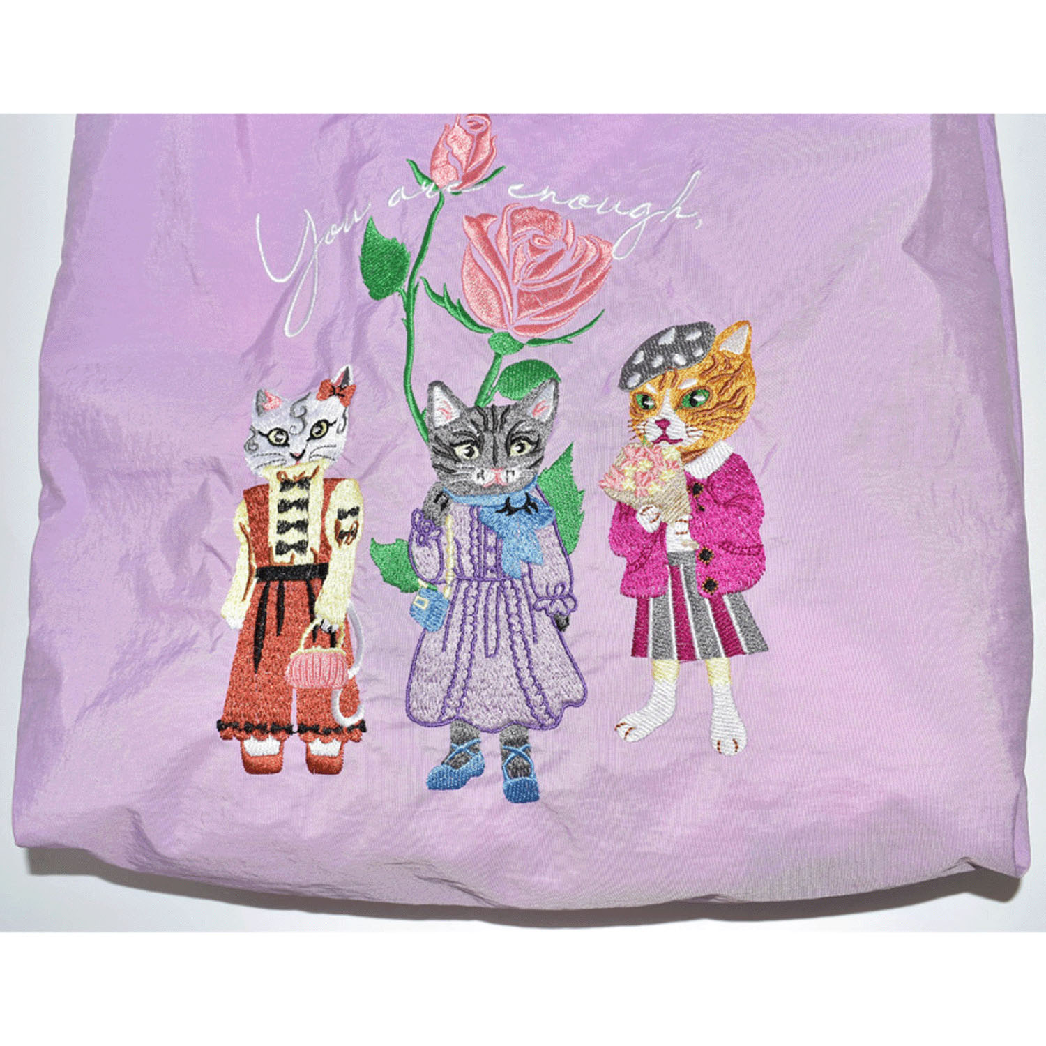 ネコ刺繍コンパクトトートバッグ - 画像14