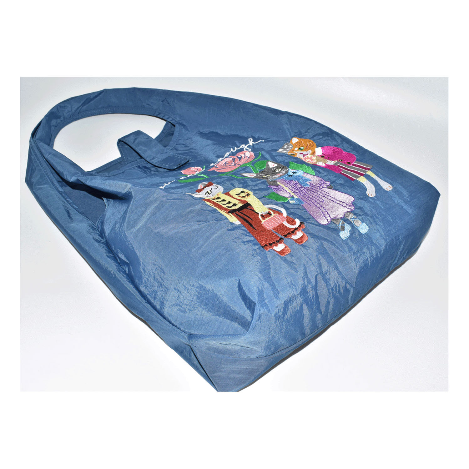 ネコ刺繍コンパクトトートバッグ - 画像6