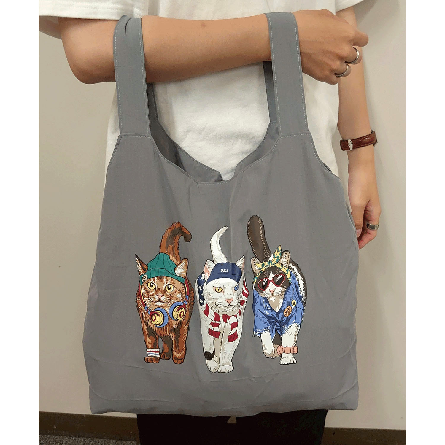 CORISCO Animal Village アニマル前後プリントエコバッグ