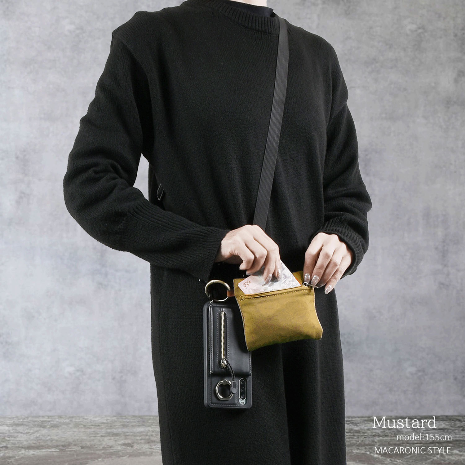 【54ー00は次回納期5月予定】MACARONIC STYLE シワナイロンエコバッグ - 画像7