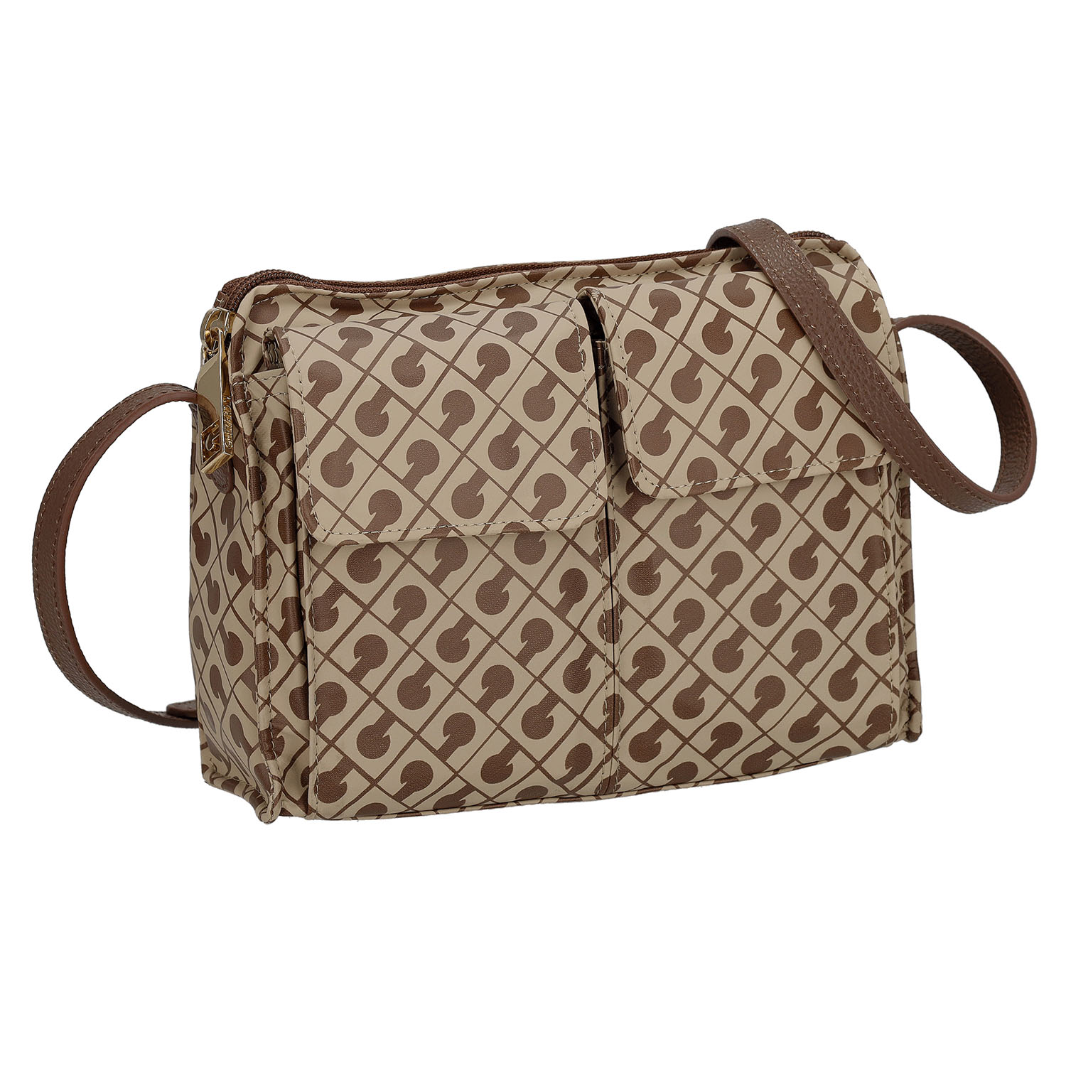 GHERARDINI SOFTY Wポケットショルダーバッグ - 画像16