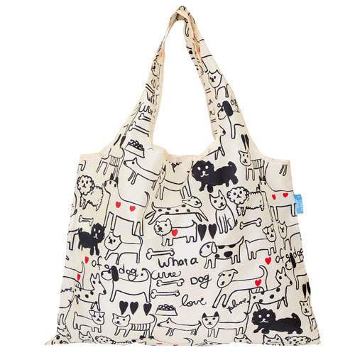 モノトーンドッグ エコバッグ