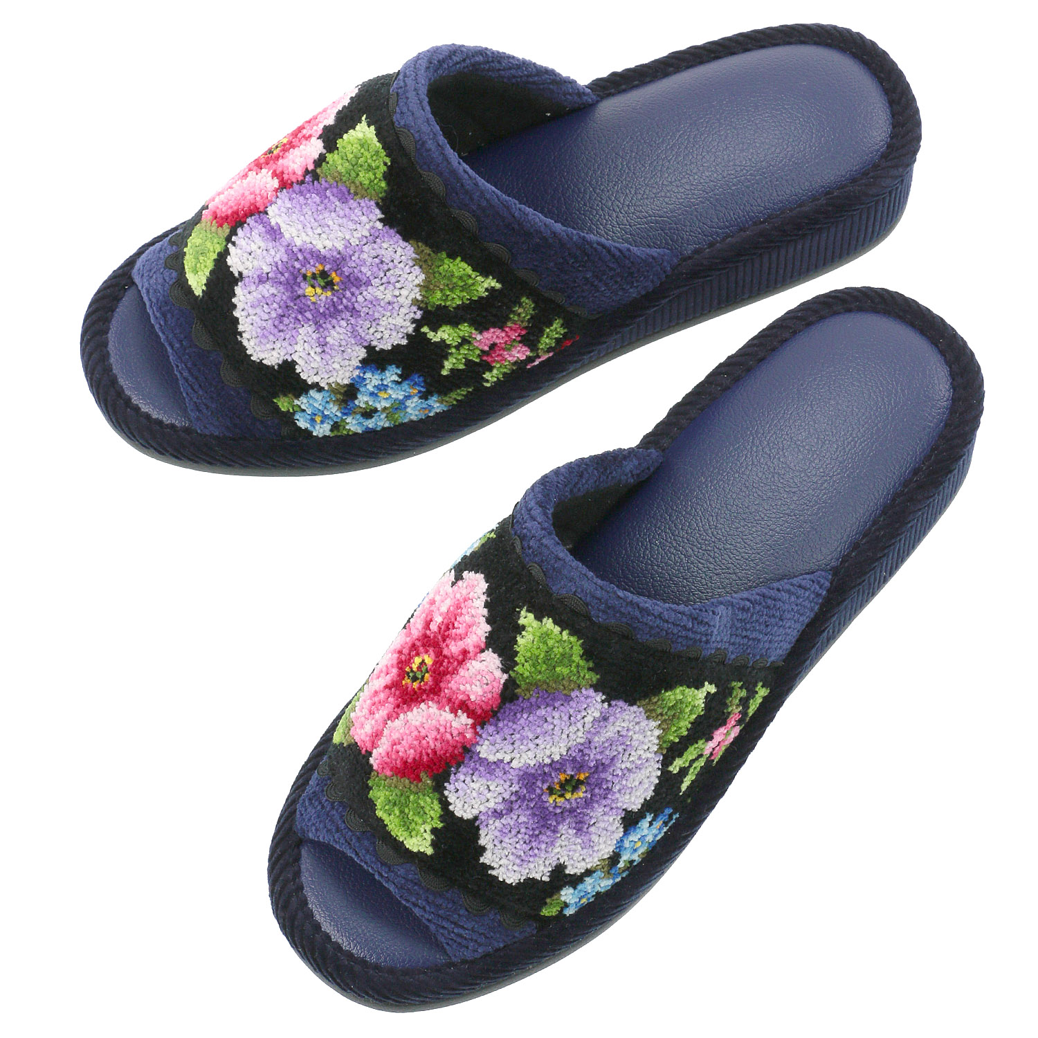 【74：在庫限り】FEILERアデルフローリア ヒールスリッパ（ADF222027） - 画像3