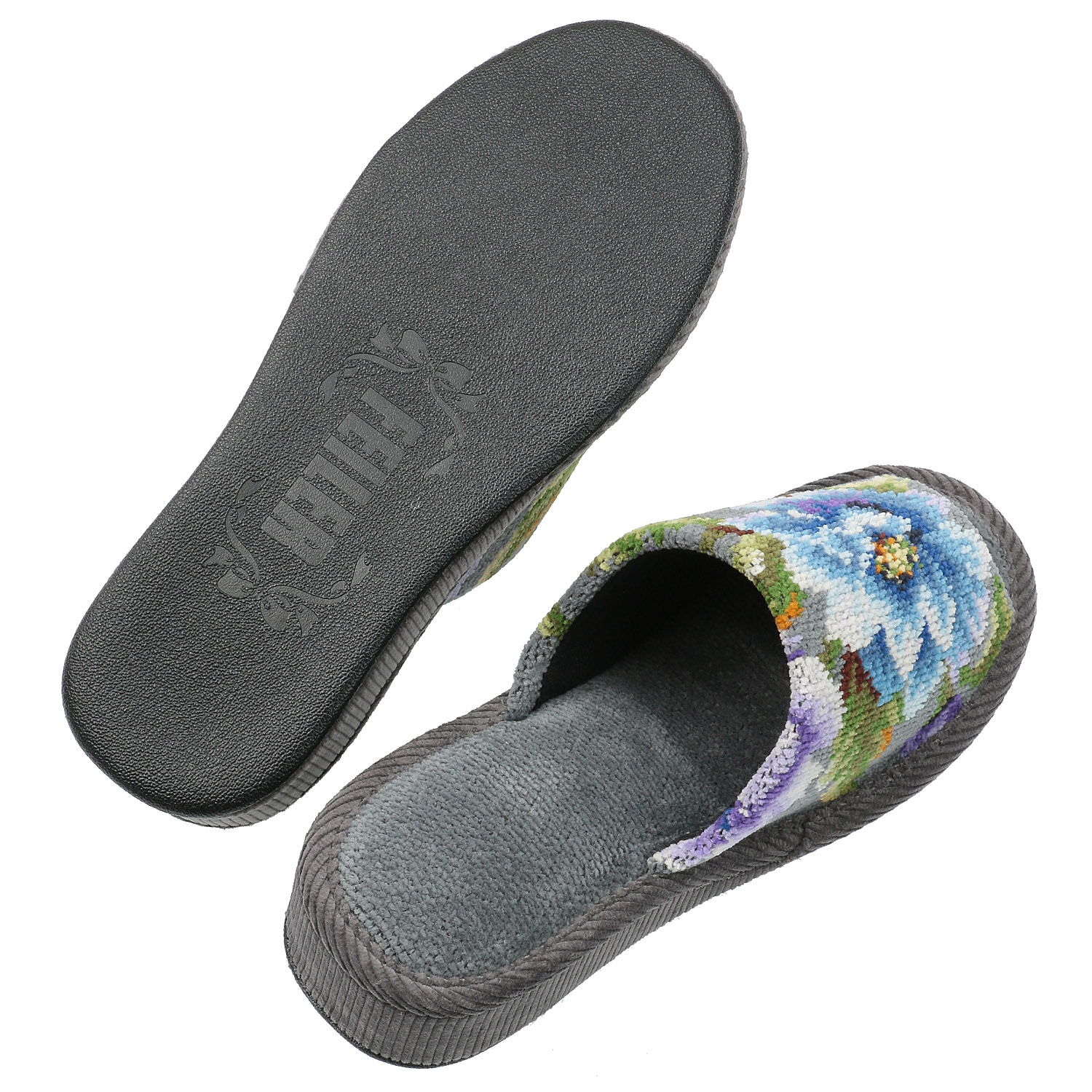 FEILERアメジストブルーム ヒールスリッパ（ABL222025） - 画像2