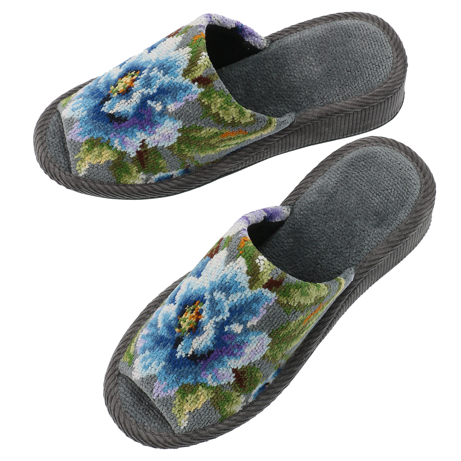 FEILERアメジストブルーム ヒールスリッパ（ABL222025）