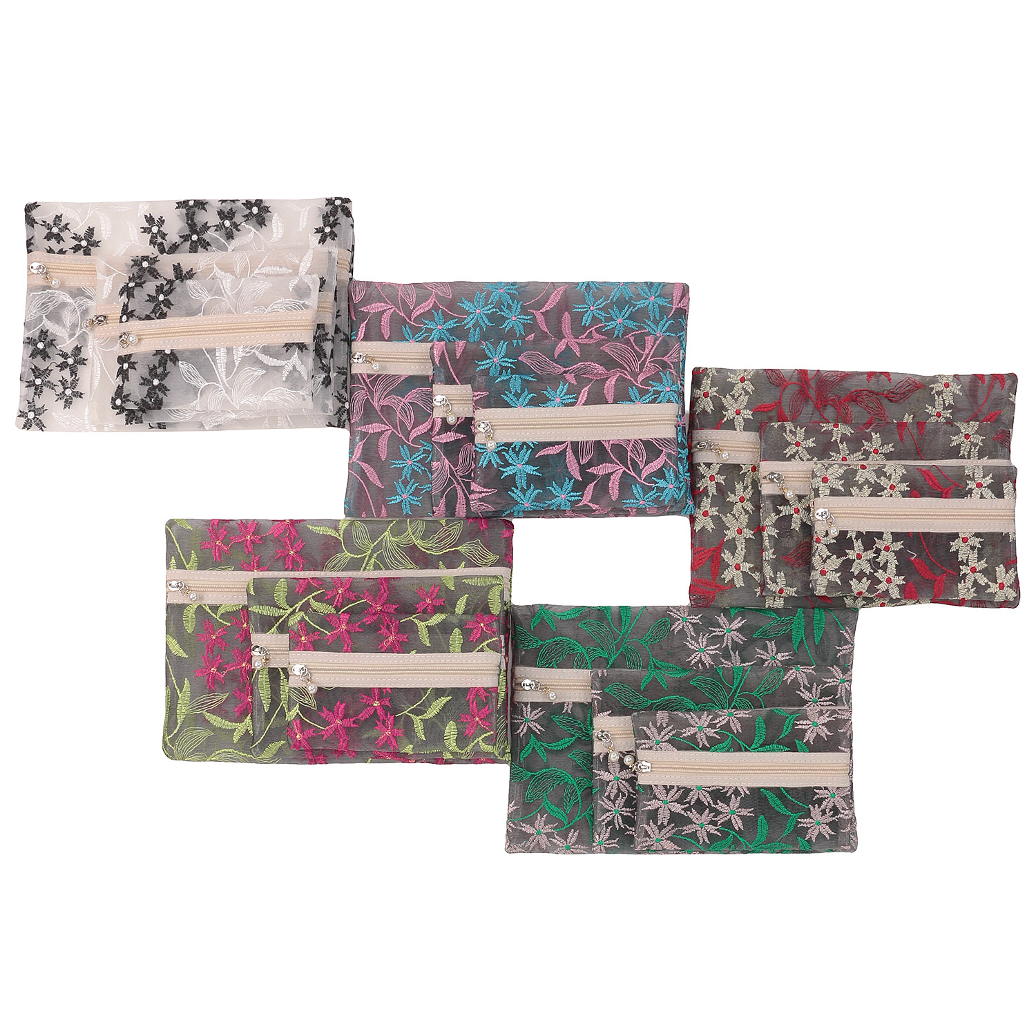 【5月1日より価格改定】フラワーリー3Pポーチ