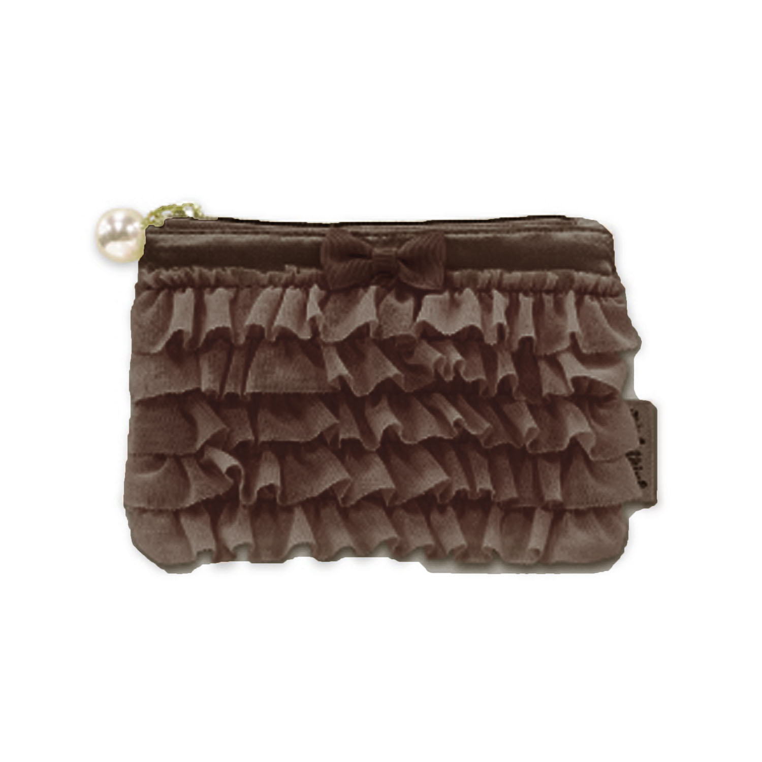 pink trick  フリフリティッシュポーチ - 画像4