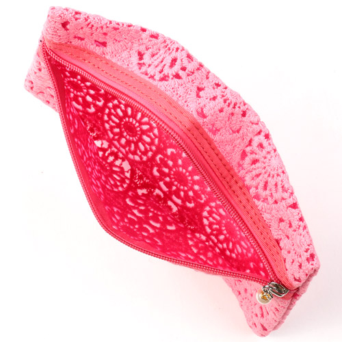 【5月1日より価格改定】メッシュ フラワーレース ポーチ 3点セット - 画像5