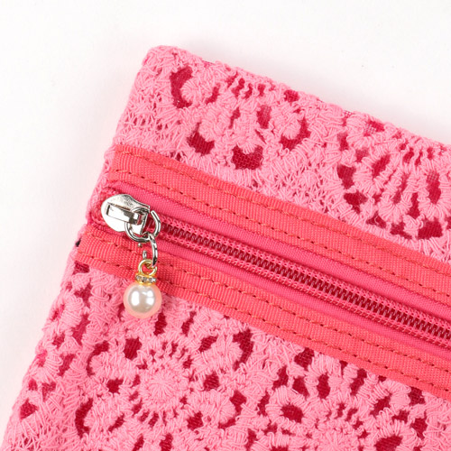 【5月1日より価格改定】メッシュ フラワーレース ポーチ 3点セット - 画像6