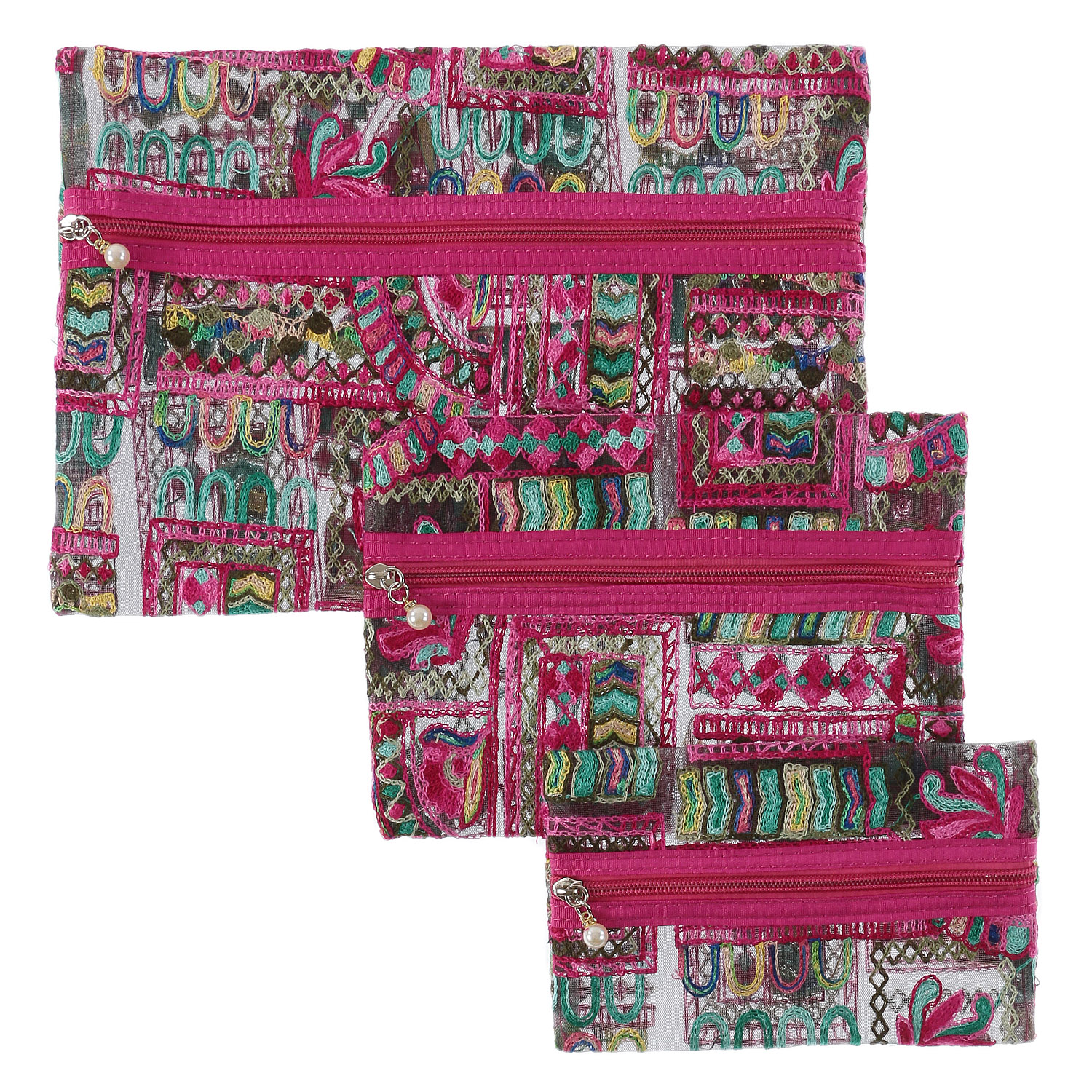 31番色終了 【5月1日より価格改定】 メッシュ3Pポーチ - 画像2