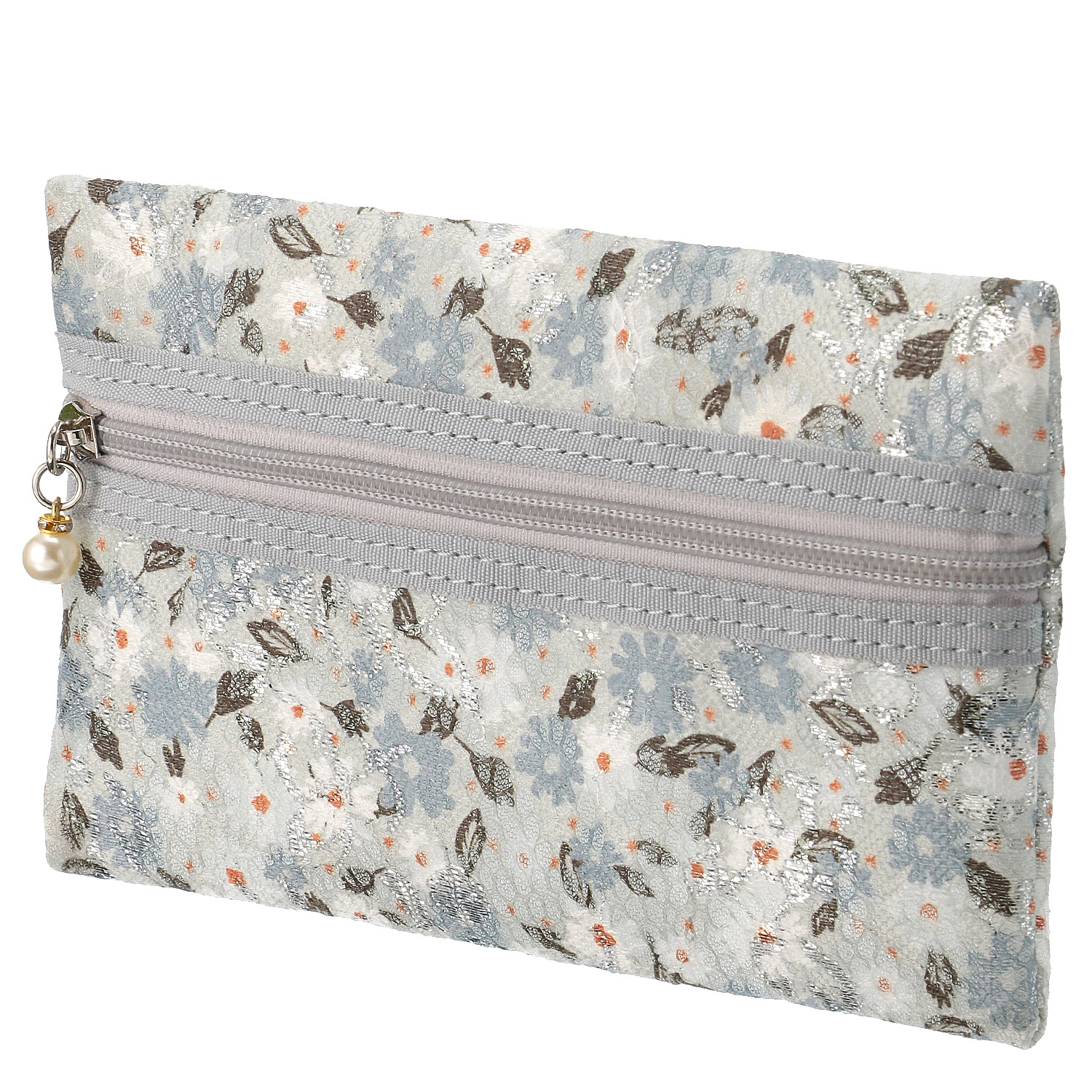 メッシュ花柄3Pポーチ - 画像2