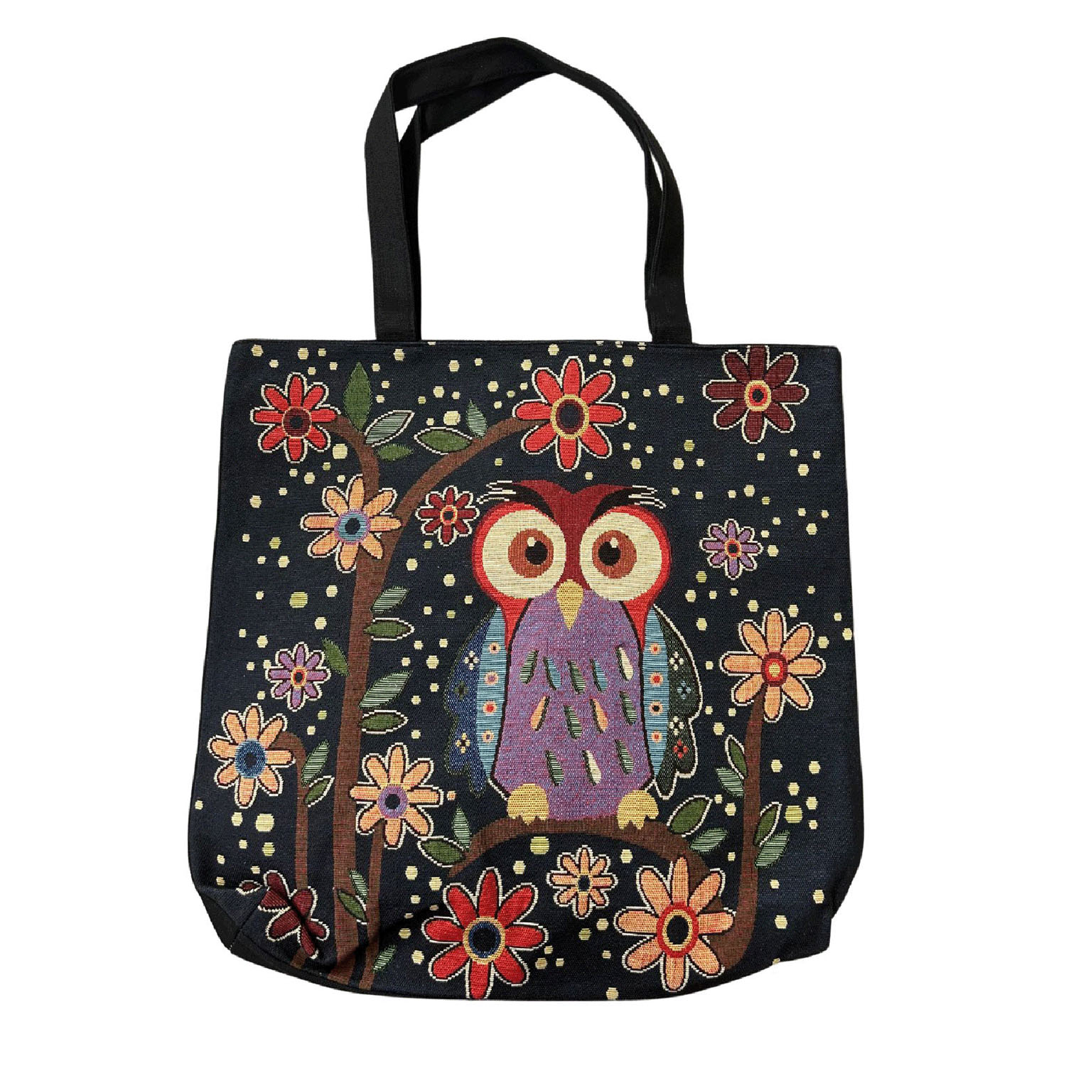 フクロウ ゴブラントートバッグ - 画像5
