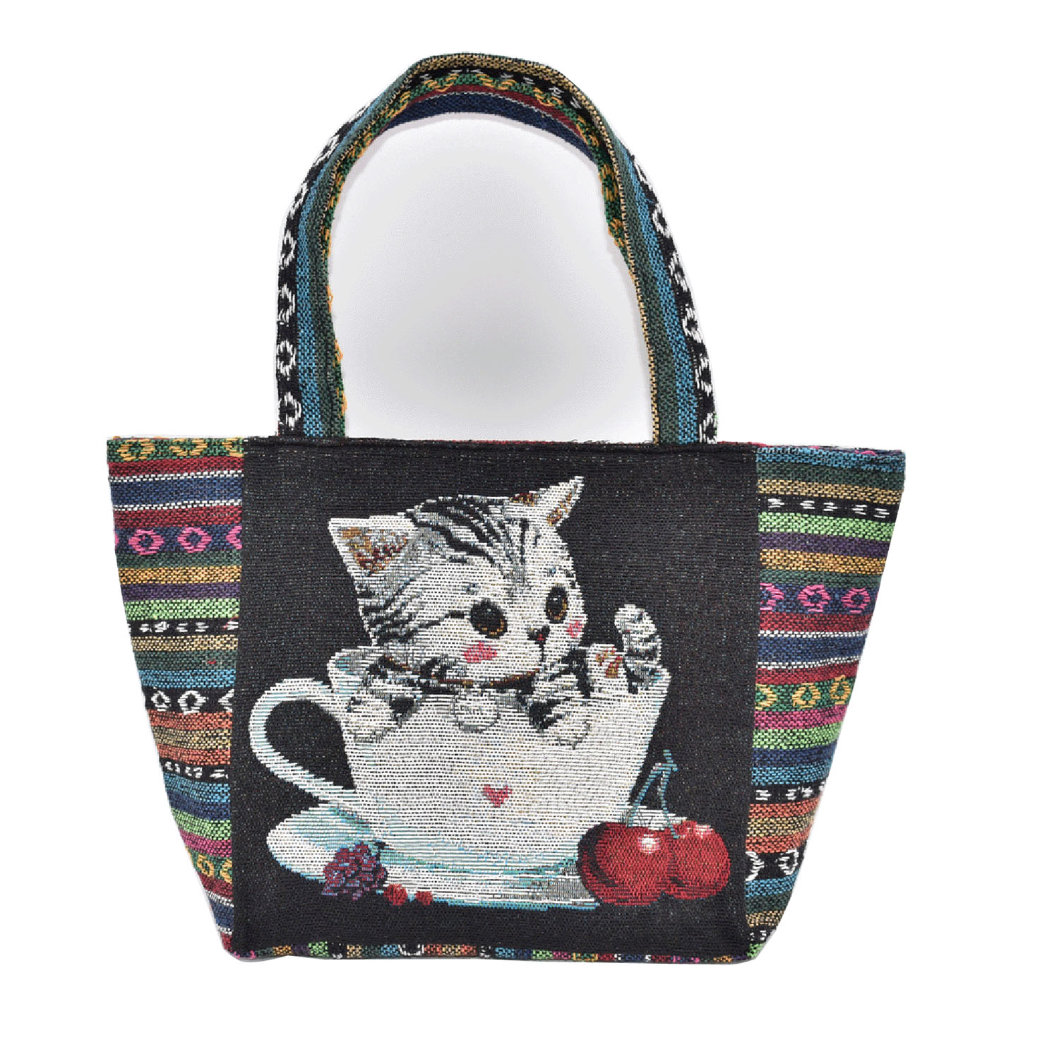 ネコゴブラン舟形トートバッグ - 画像5