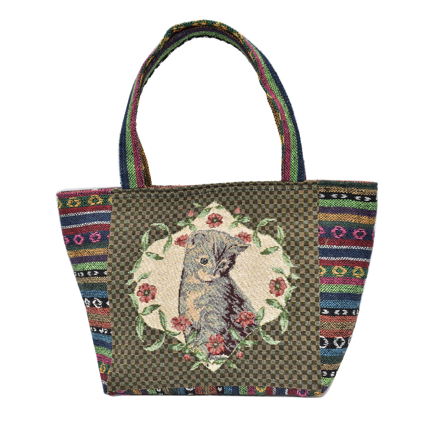 ネコゴブラン舟形トートバッグ - 画像6