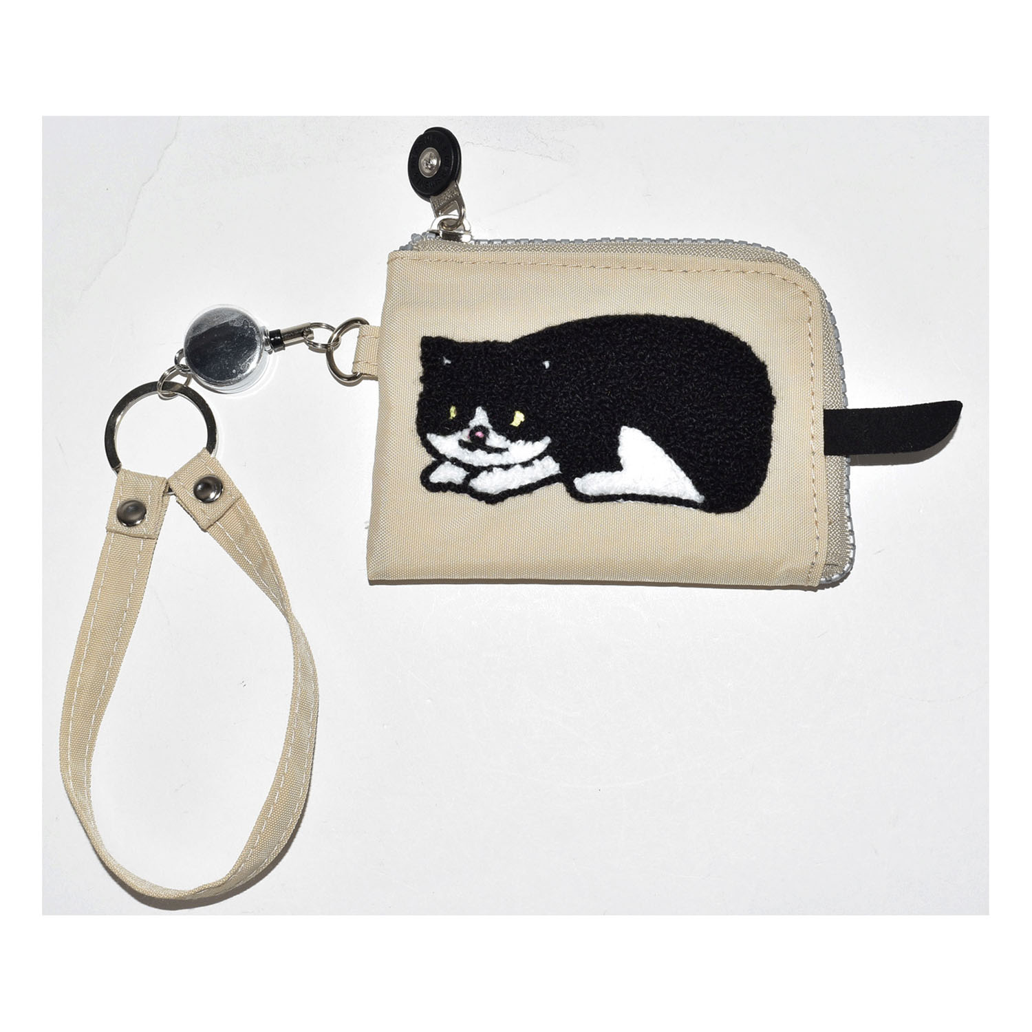 ネコサガラ織しっぽパスケース - 画像2