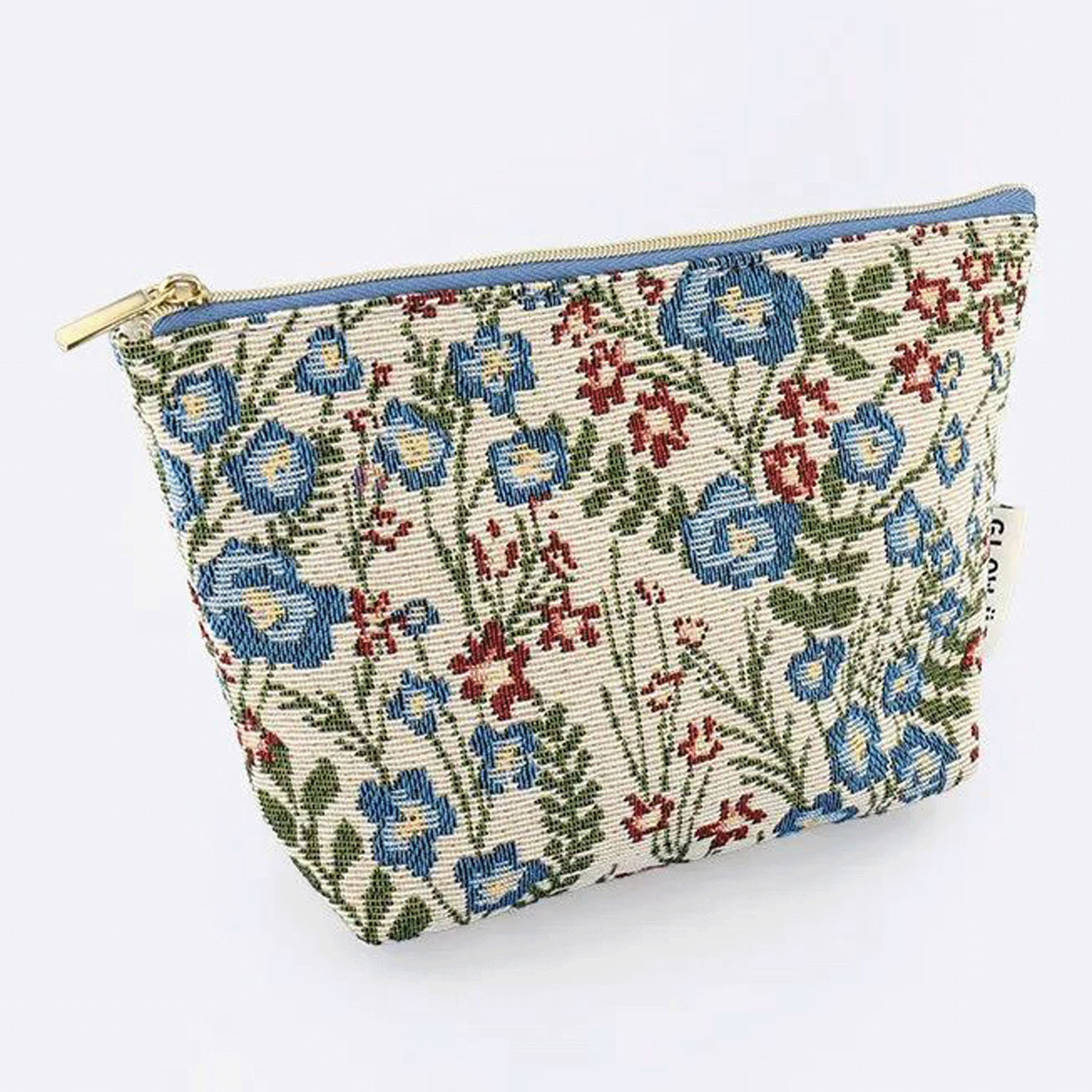 ゴブラン織りマチ付ポーチ - 画像4