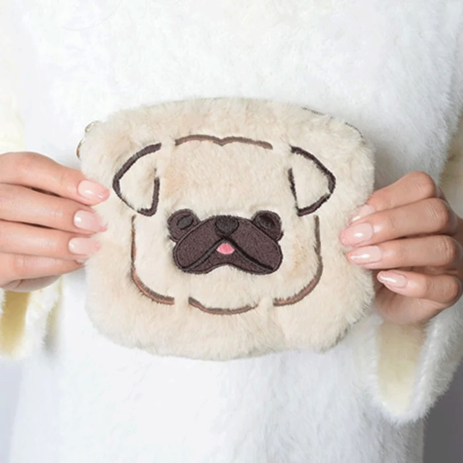 もふもふアニマルフラットポーチ