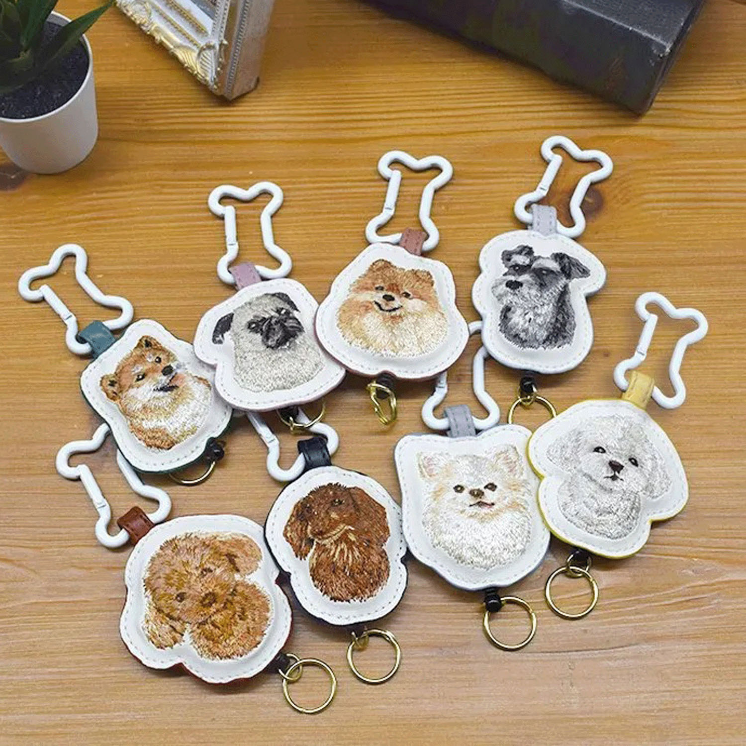 ドッグ リール付カラビナ