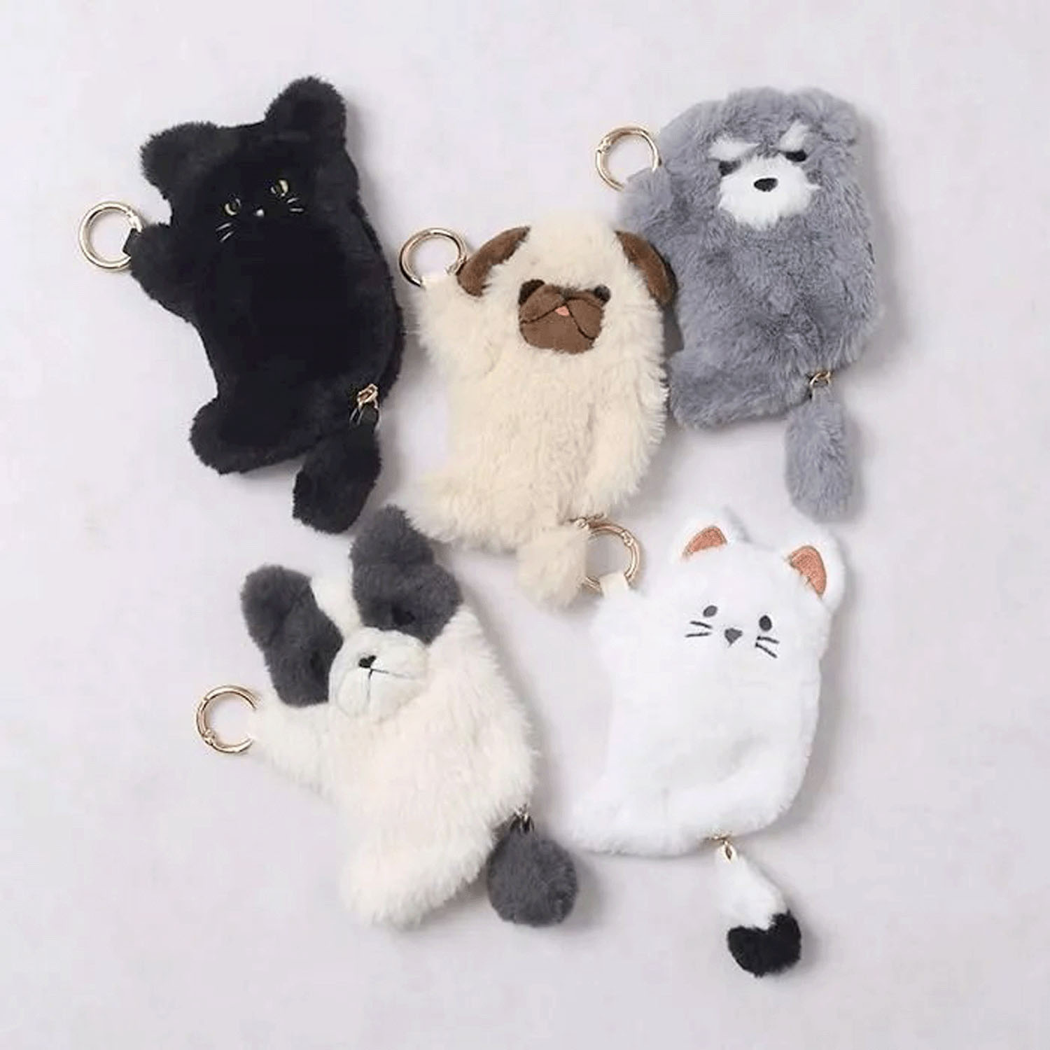 もふもふアニマルマスコットポーチ