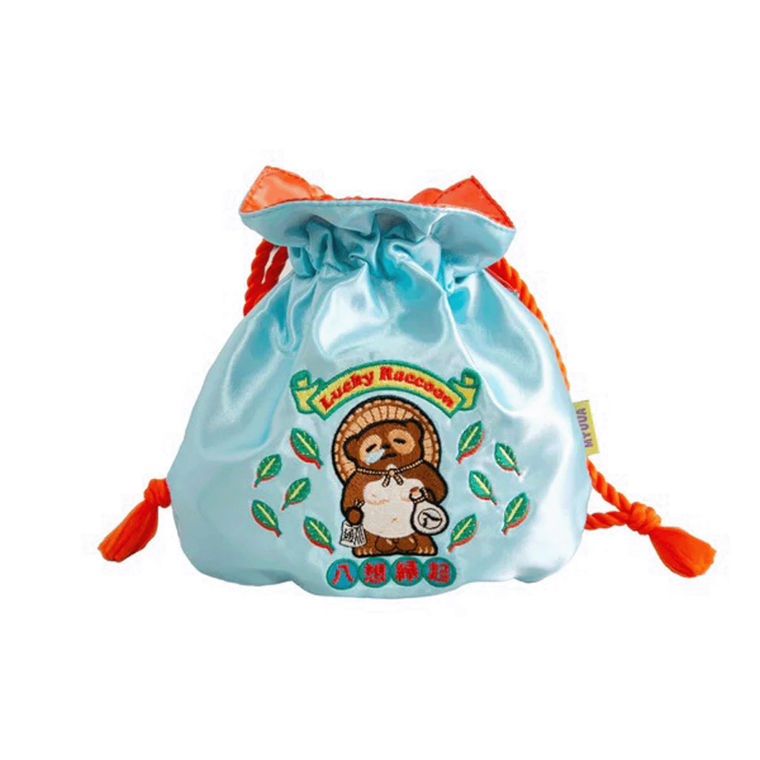 【MYUUA（ミューア）】 ラッキーたぬき巾着ポーチ