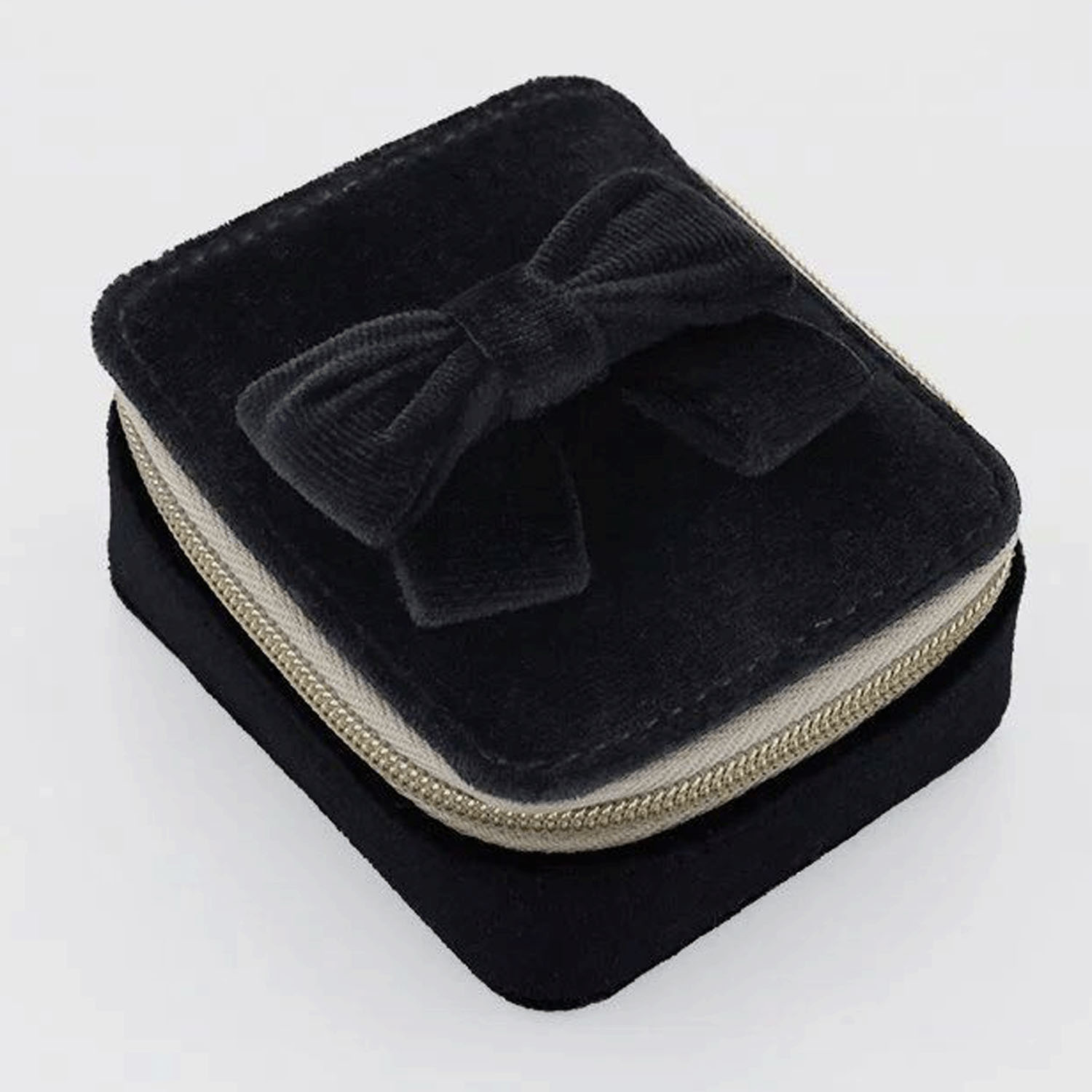 ベロア＆リボン アクセサリーポーチ - 画像2