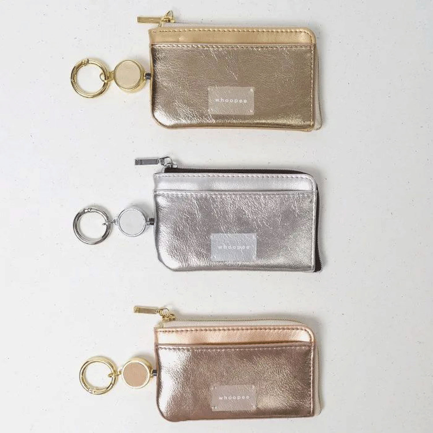 メタリックカラー キーポーチ