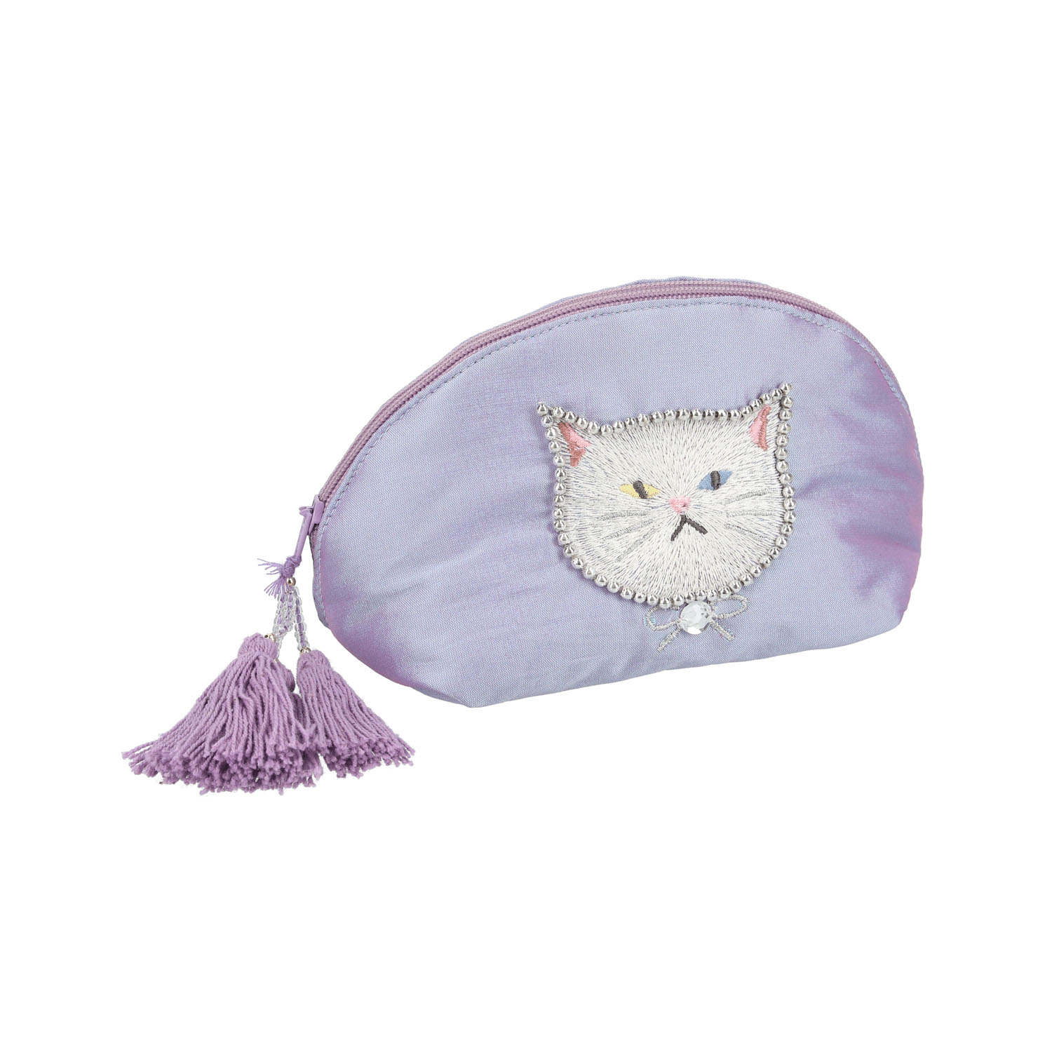 ビジュー＆刺繍ポーチ アイリスキャッツ - 画像2