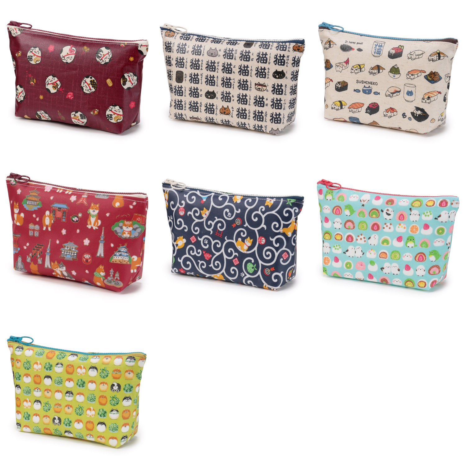 【日本製】和柄マルチポーチ M