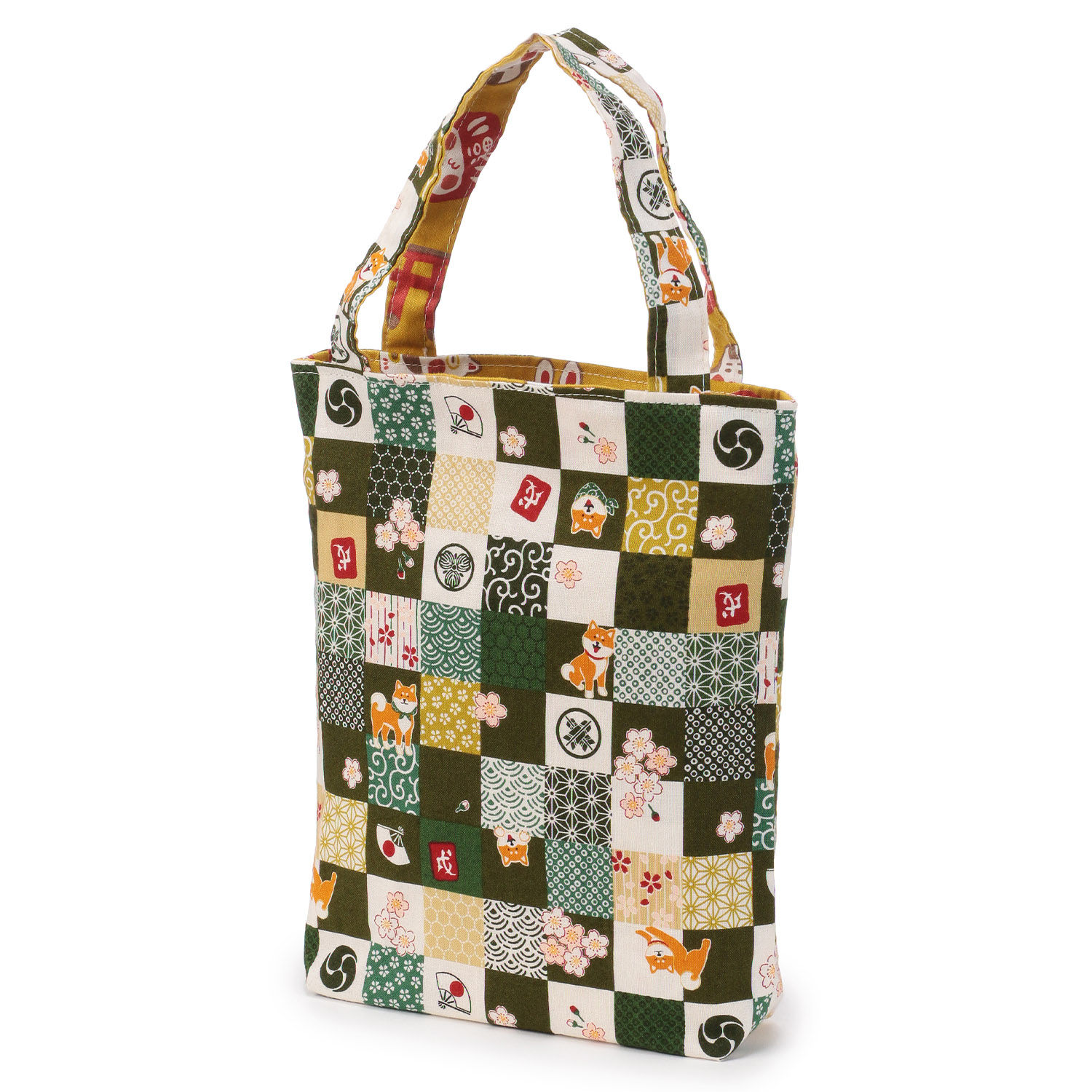 【日本製】 リバーシブル和柄お散歩ミニトート - 画像11