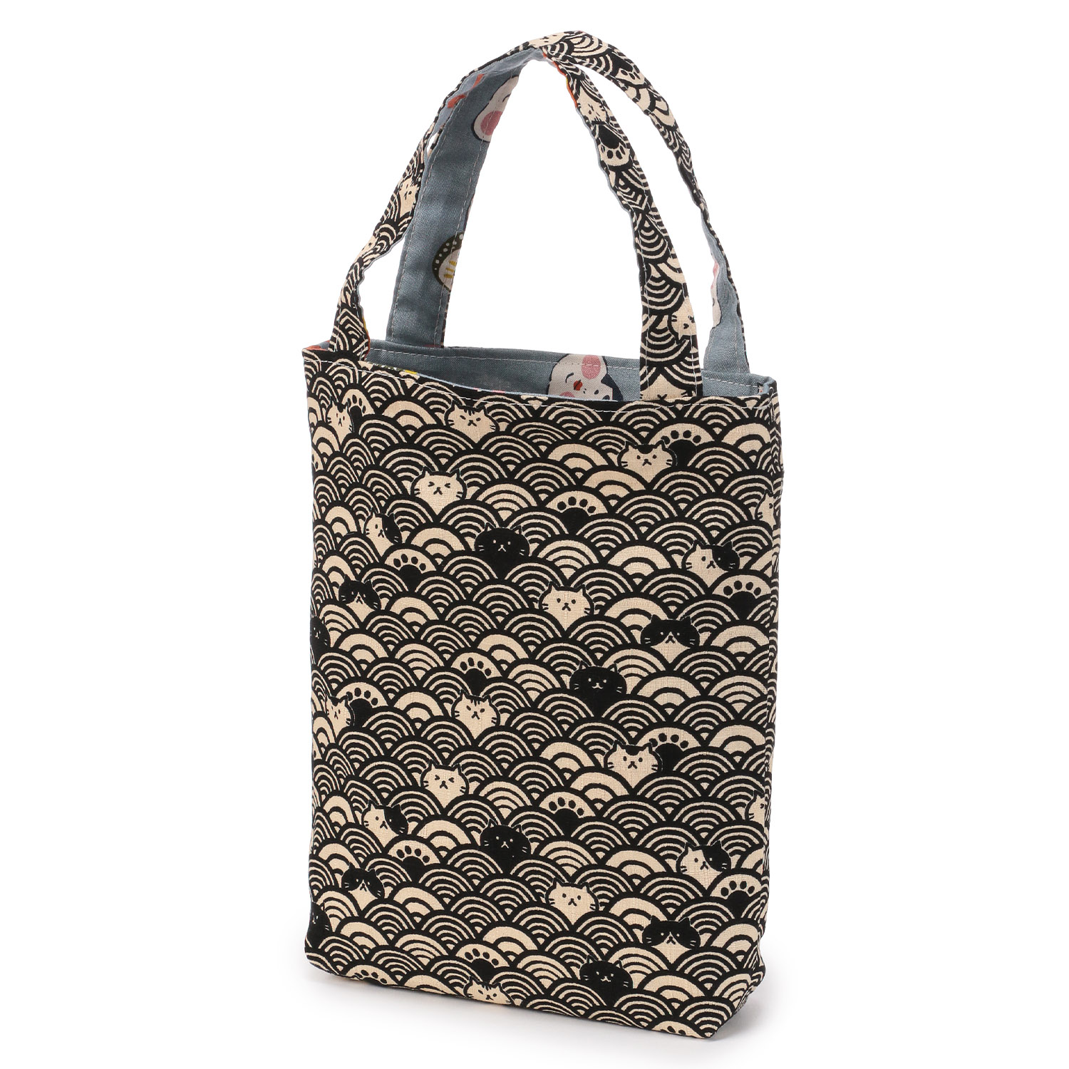 【日本製】 リバーシブル和柄お散歩ミニトート - 画像5