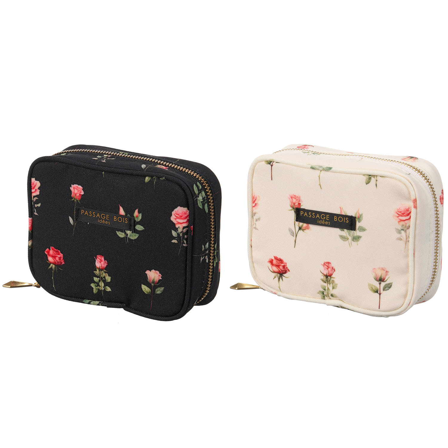 【日本製】 薔薇柄ミニティッシュポーチ - 画像1