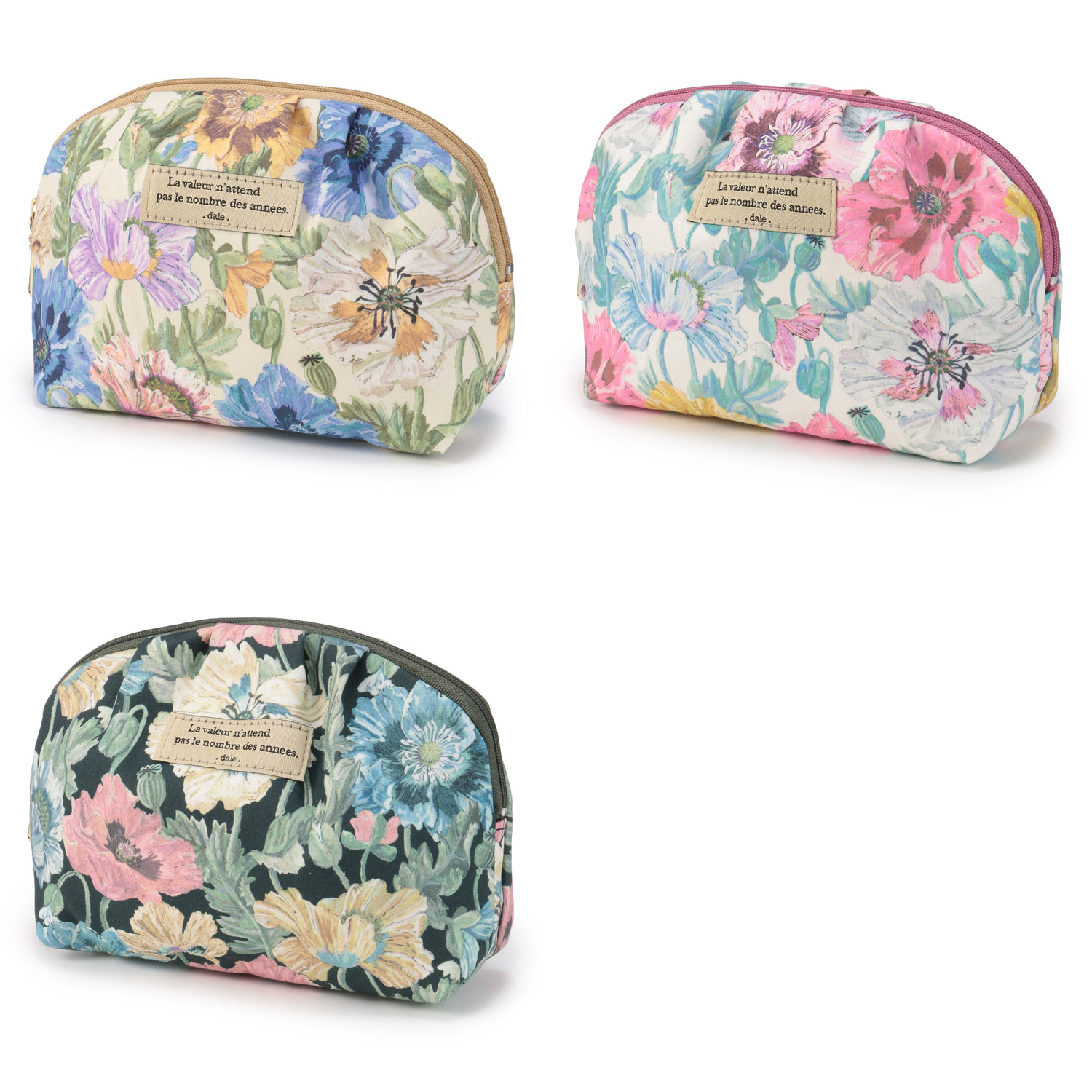 デール LIBERTY花柄ギャザーポ－チ