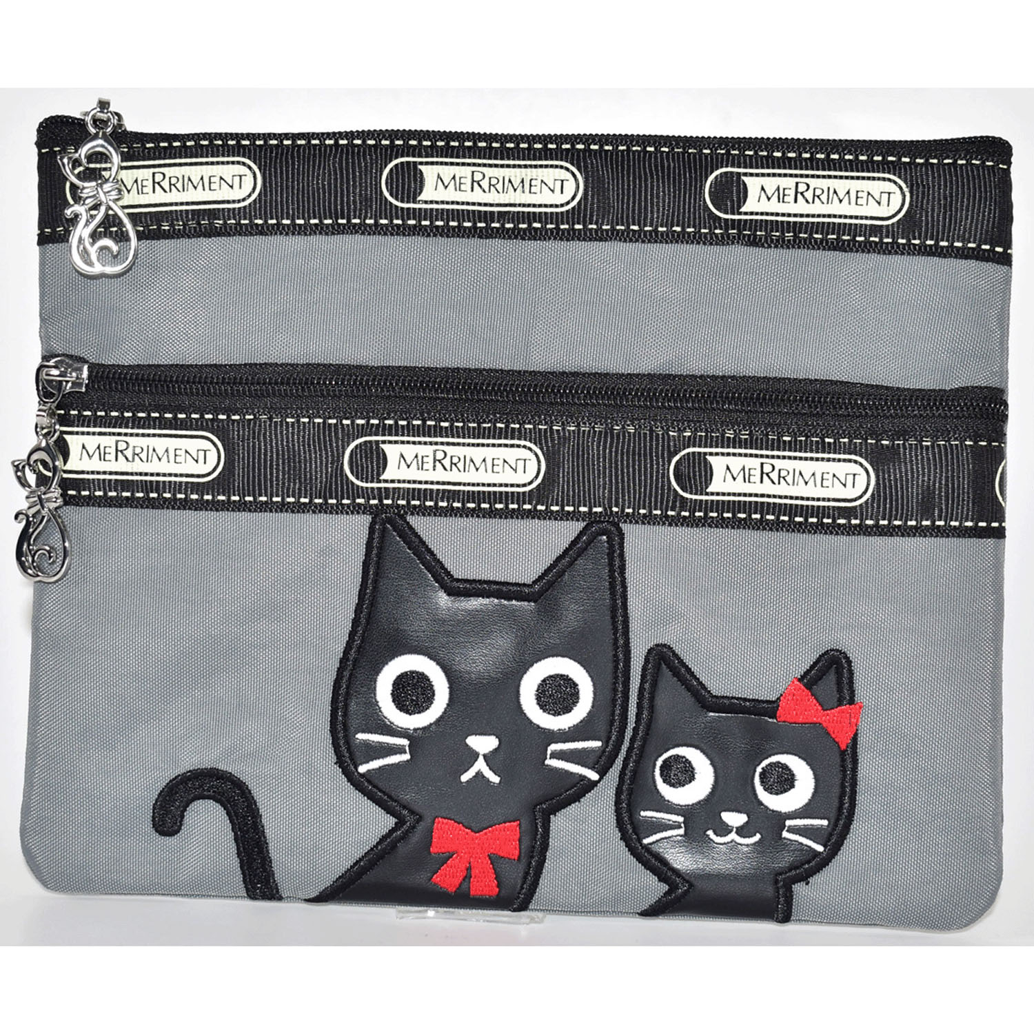 ネコパッチワークポーチ