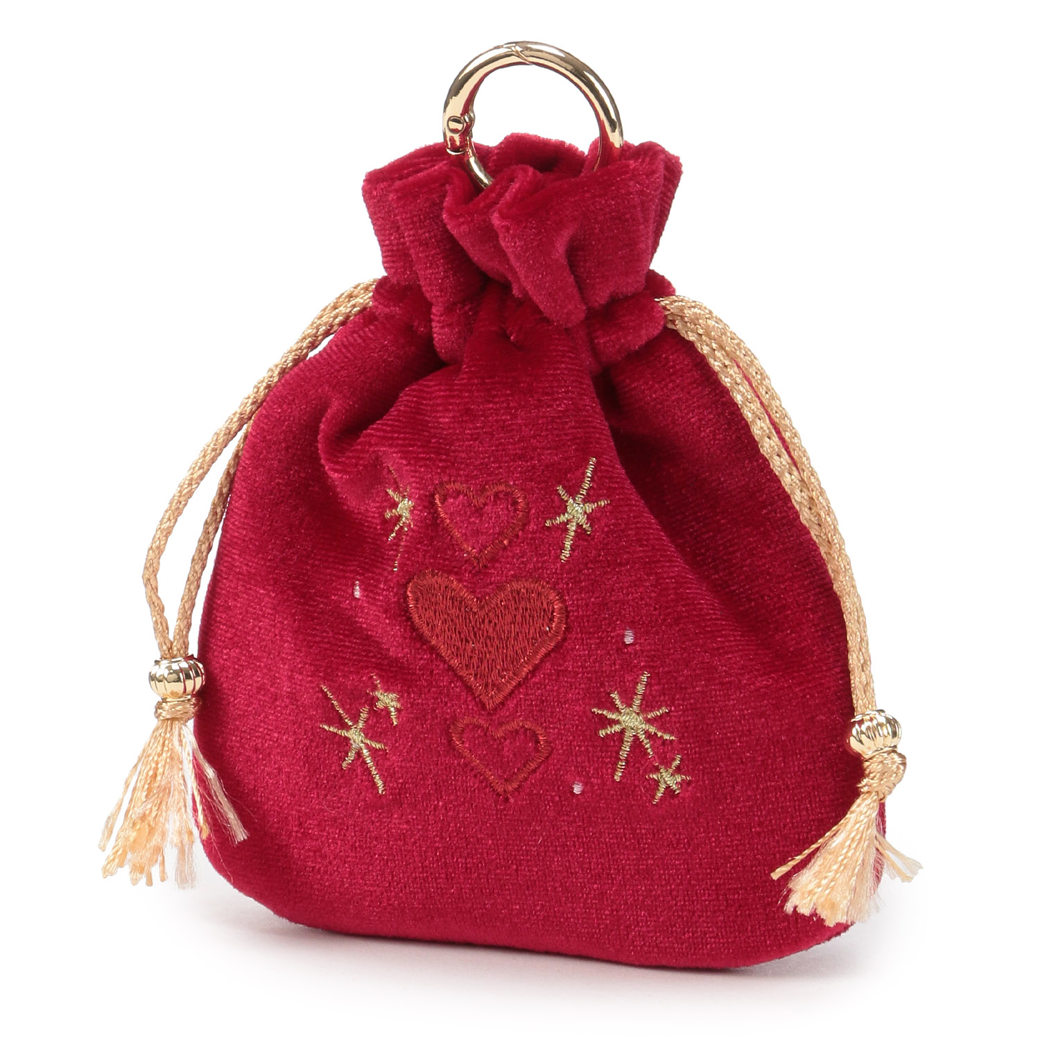 ベロア＆ラメ ミニ巾着 - 画像3