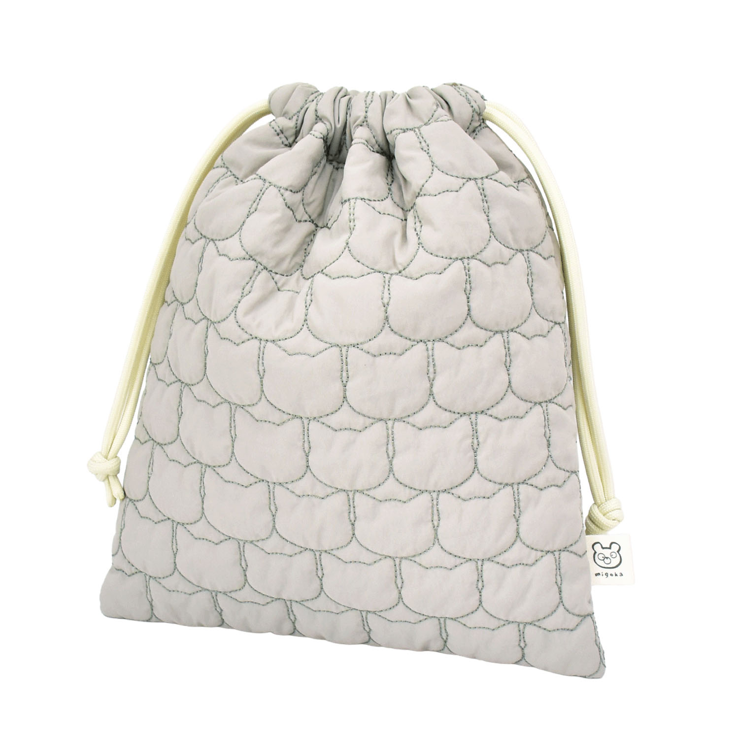 モチーフキルト 巾着バッグ