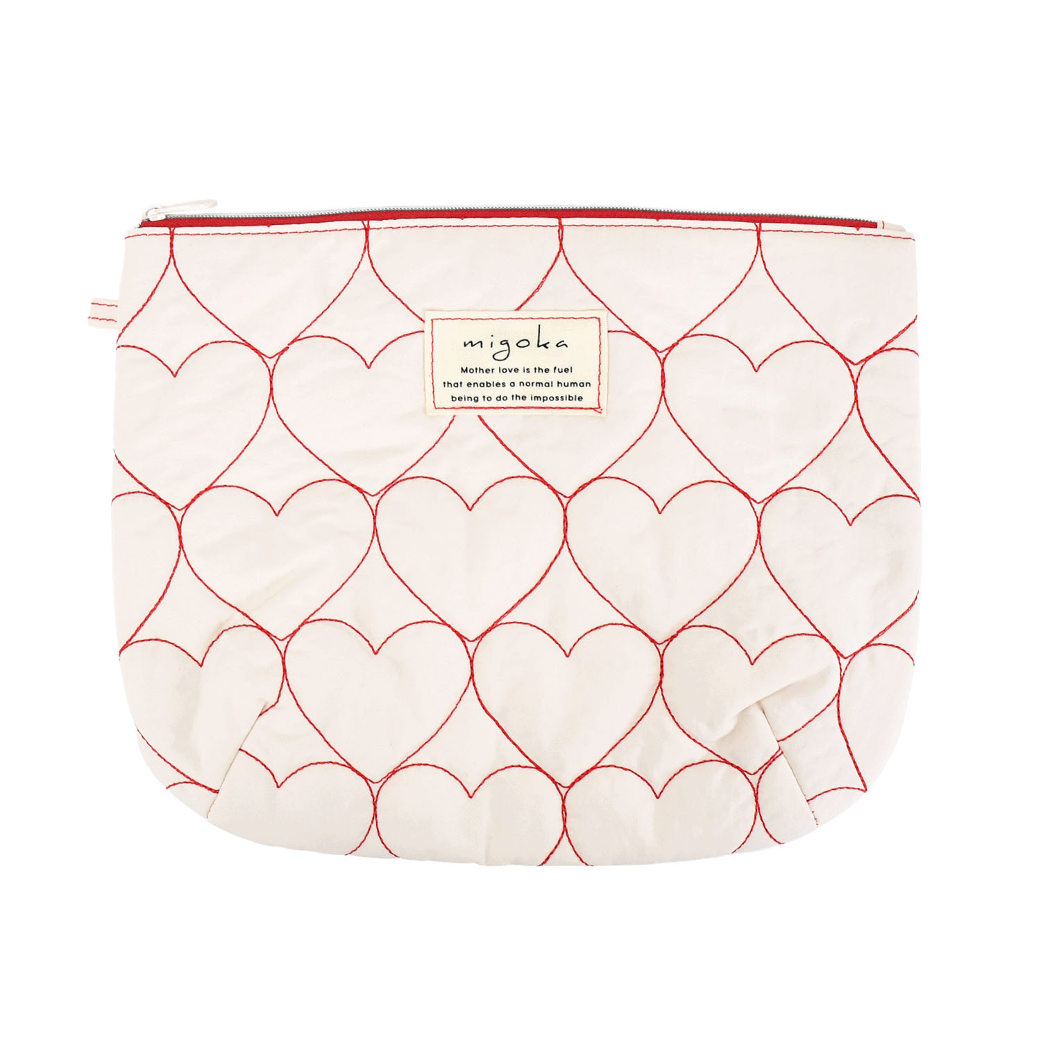 モチーフキルトフラットポーチ - 画像3