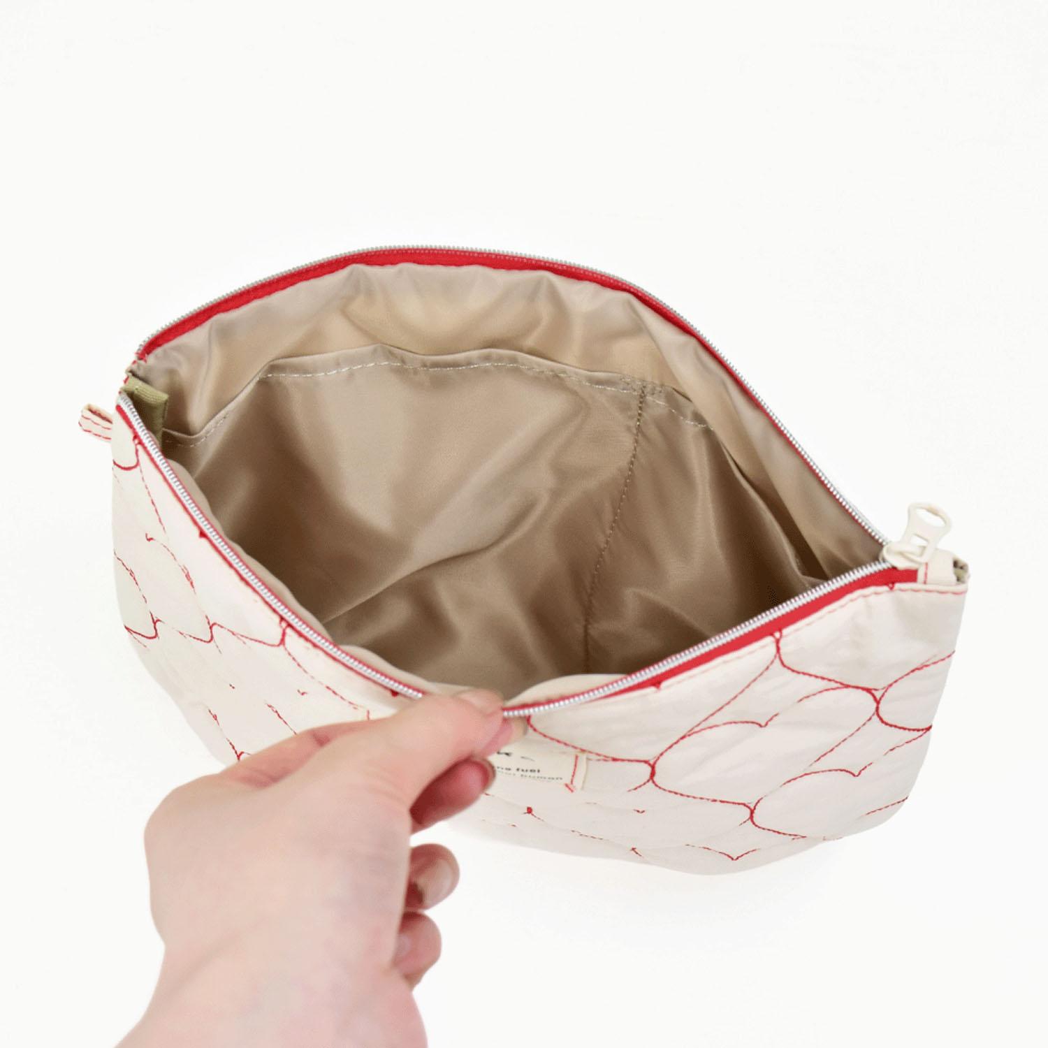 モチーフキルトフラットポーチ - 画像5