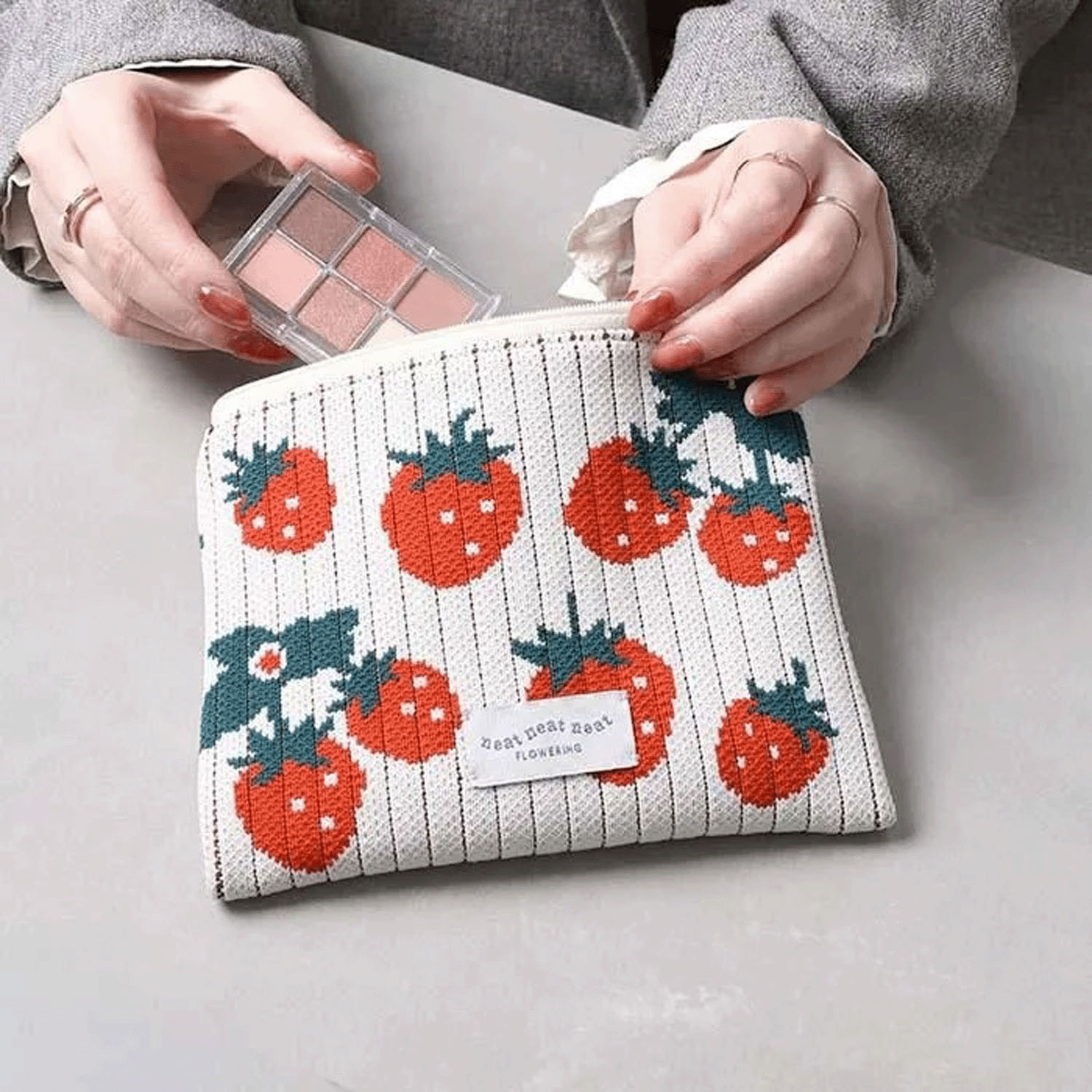 フラットニットポーチ - 画像11