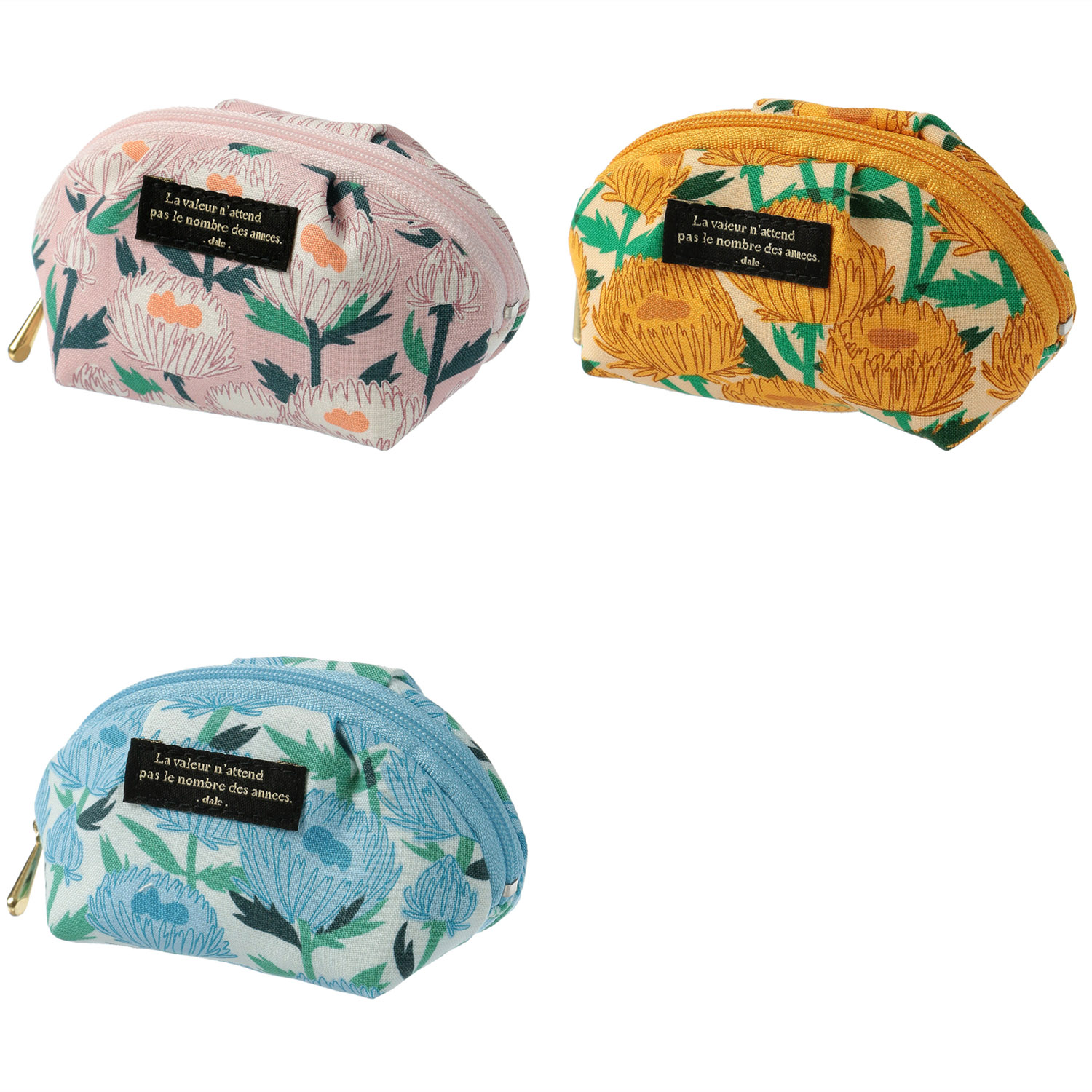 デール モダフラワーミニギャザーポーチ