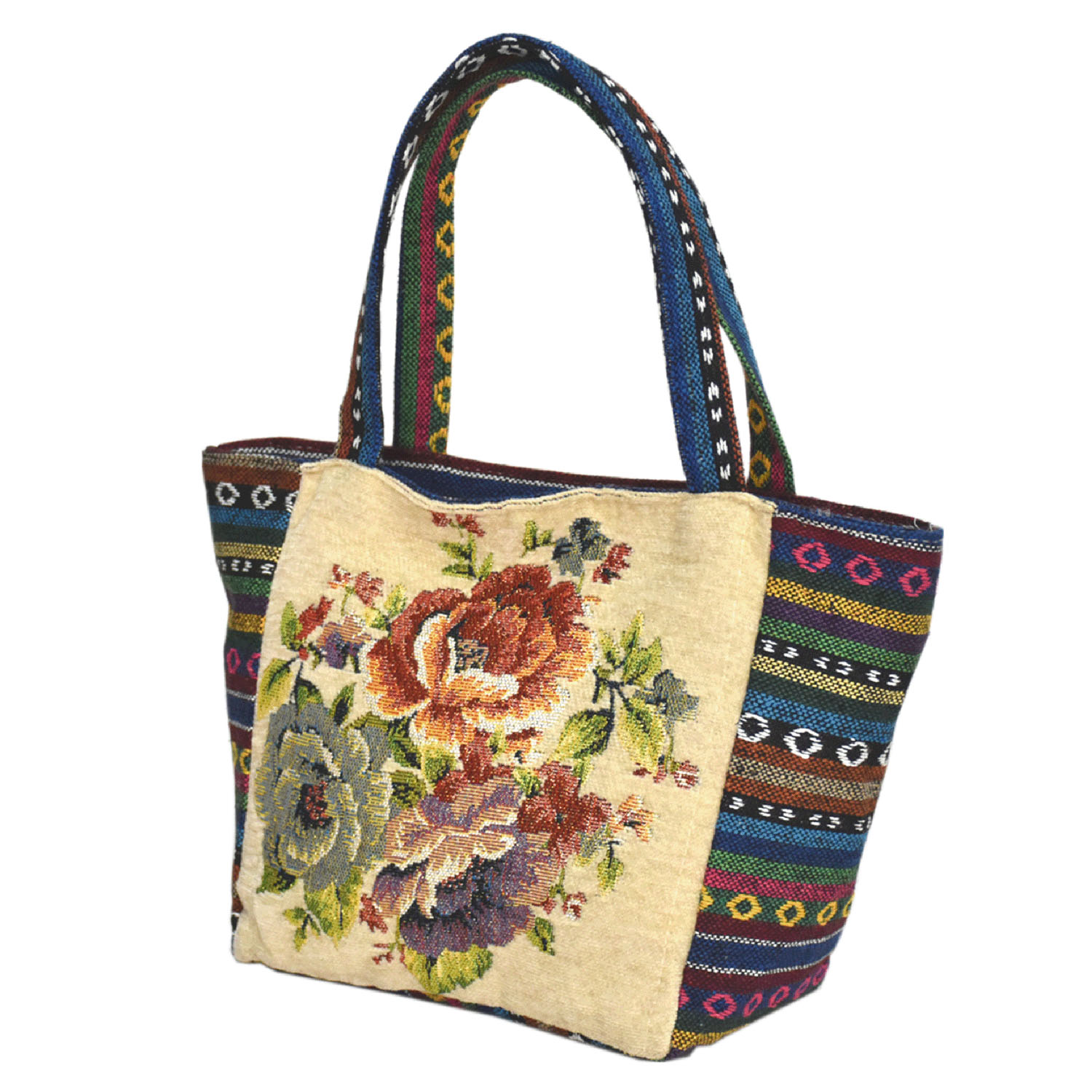 花柄ゴブランバッグ - 画像3