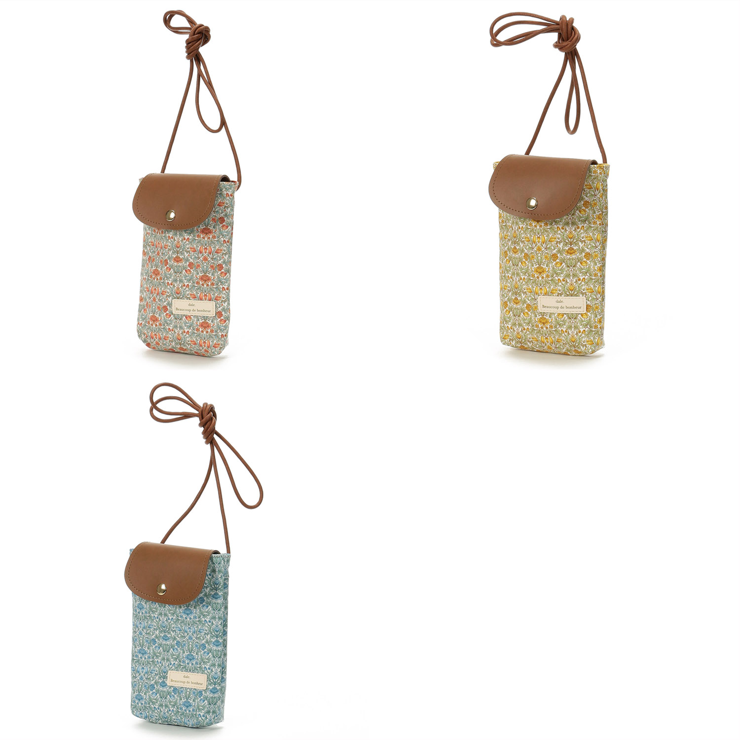 デール ダマスク小花モバイルショルダー