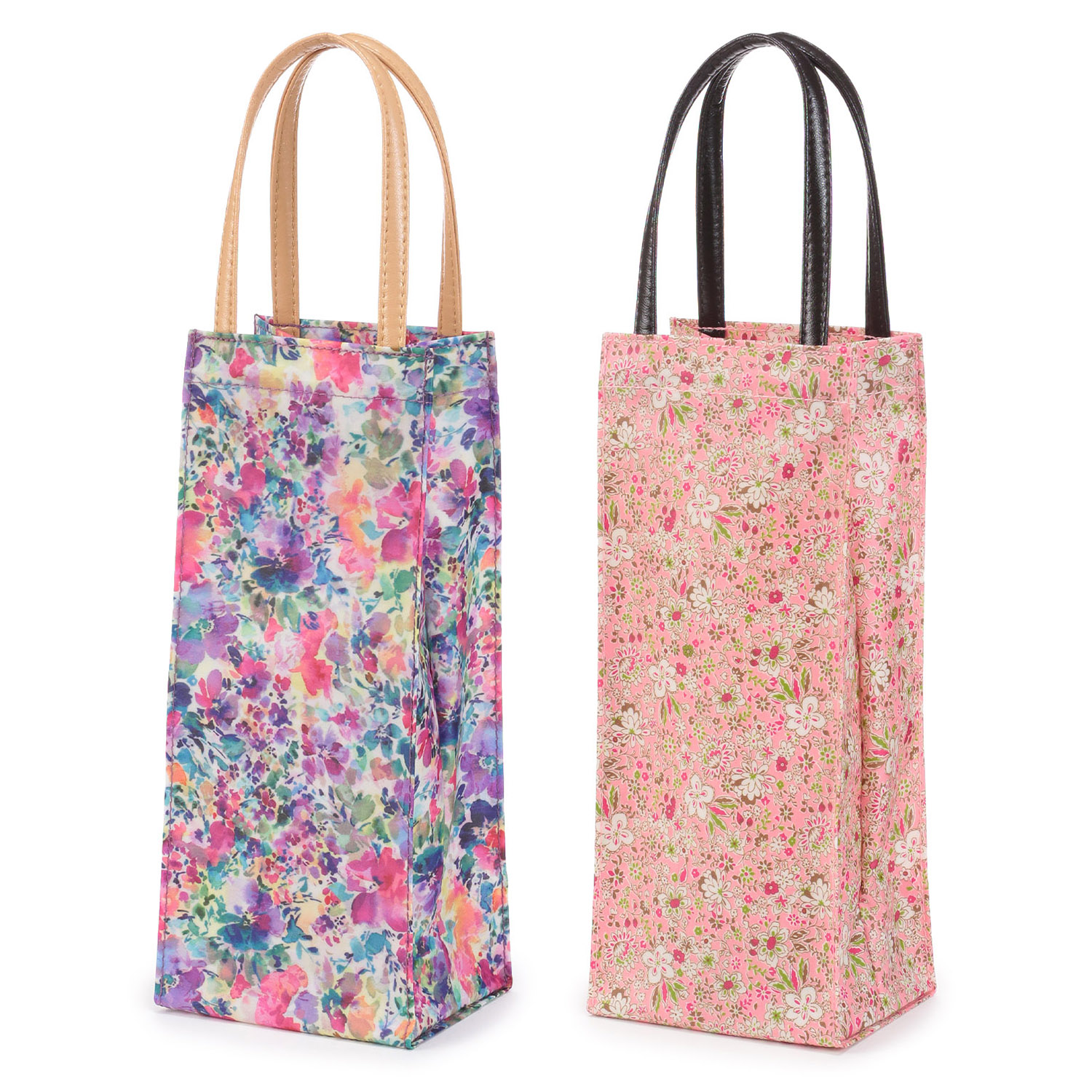 【日本製】 花柄ボトルケース