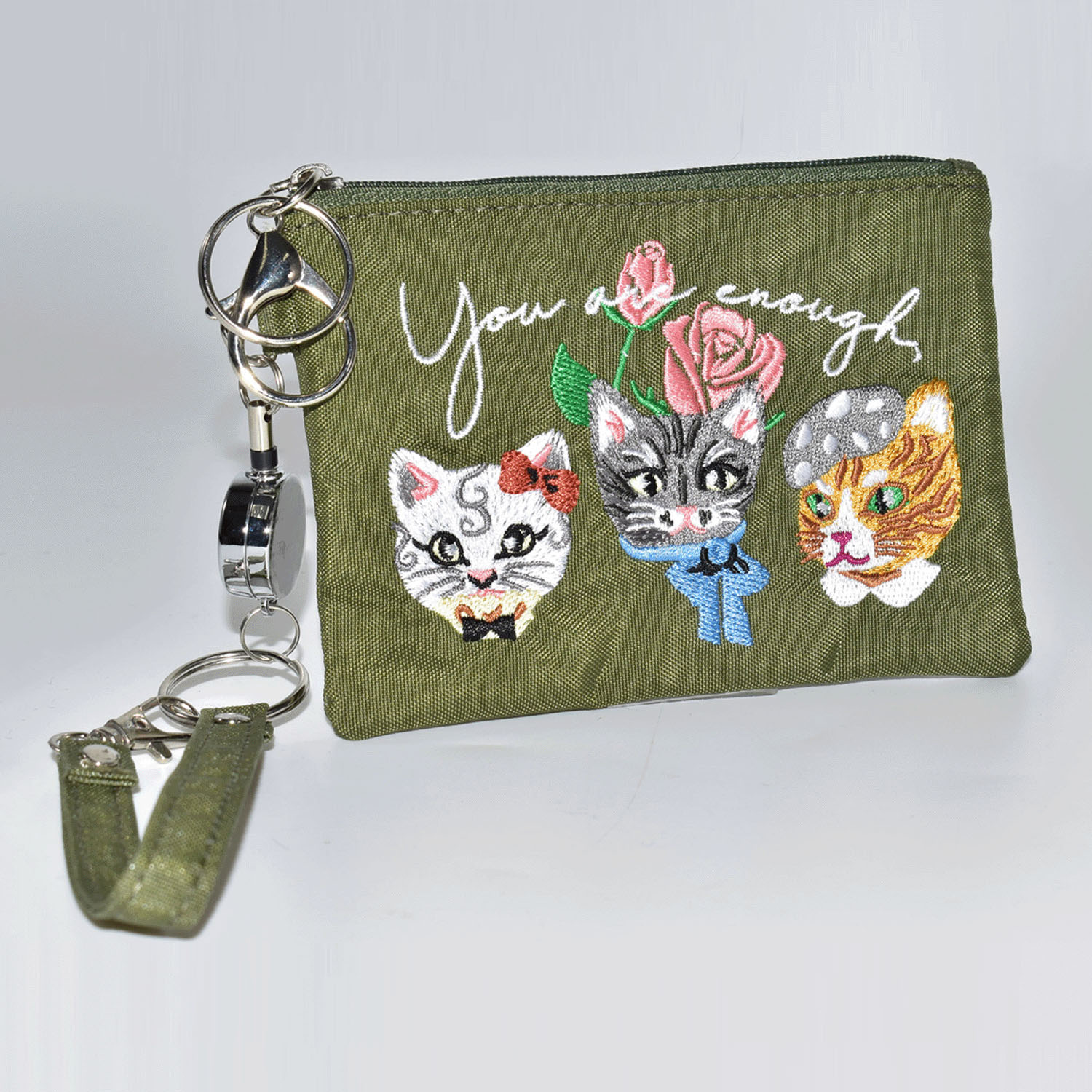 猫刺繍パスケース - 画像5