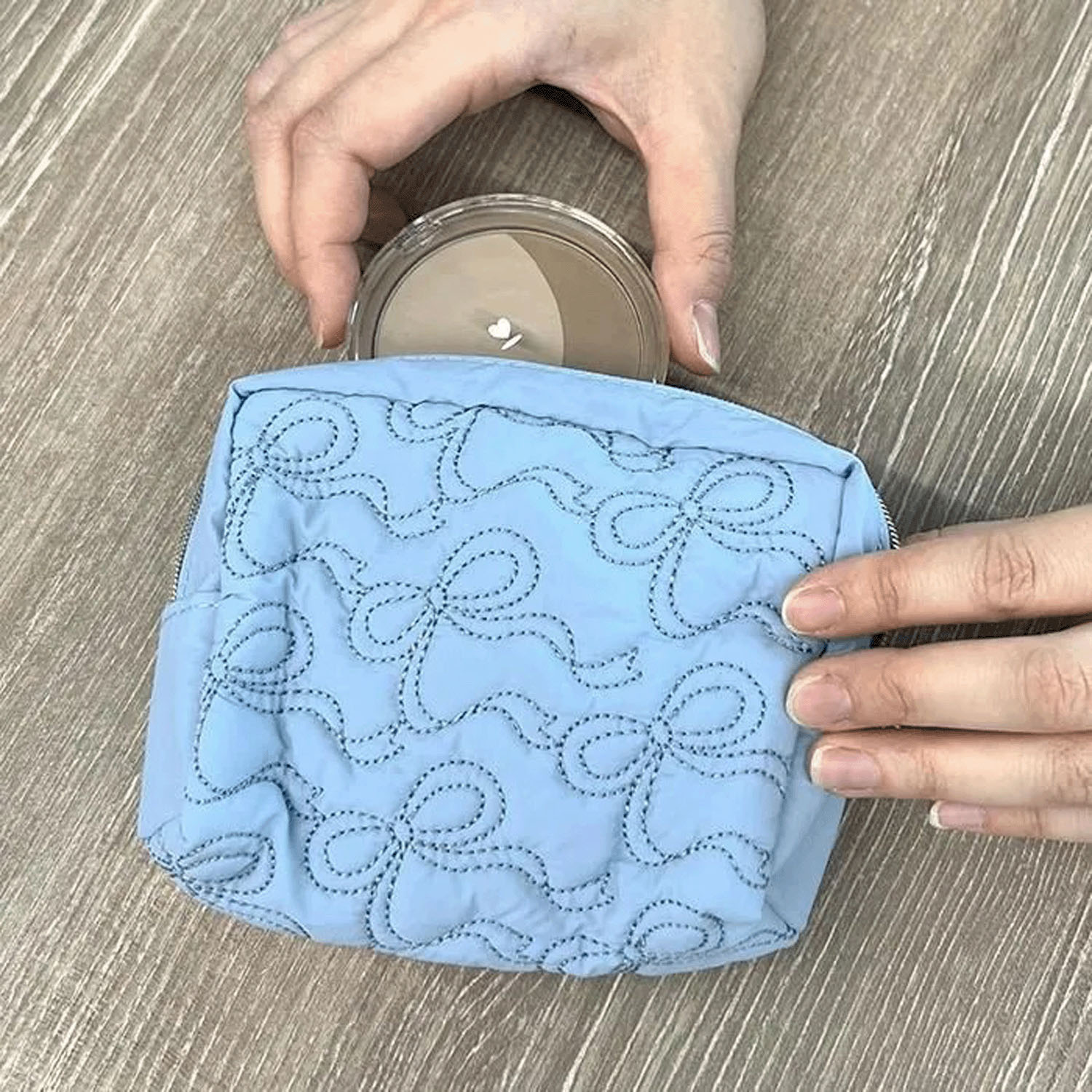 リボン キルティングポーチ - 画像5