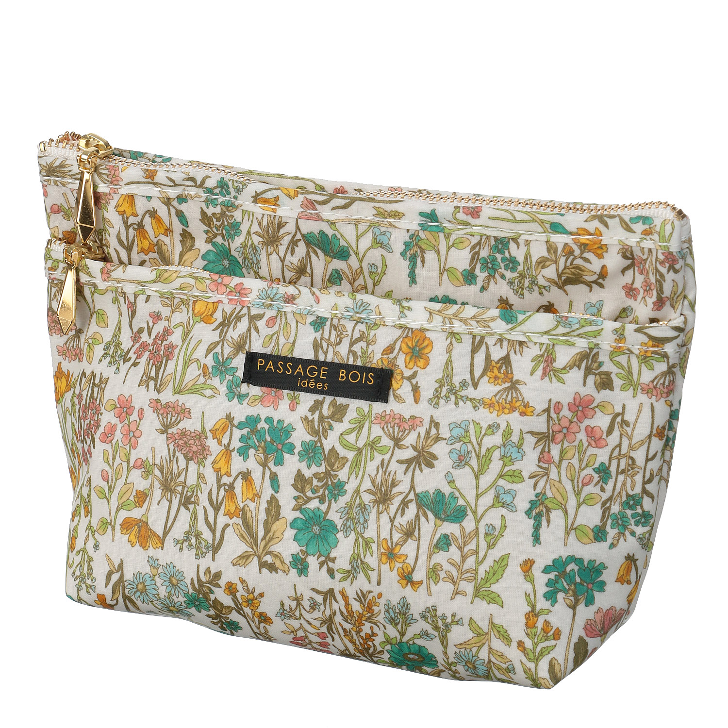 【日本製】 ガーデンスクエア マチ付きポ－チ - 画像3