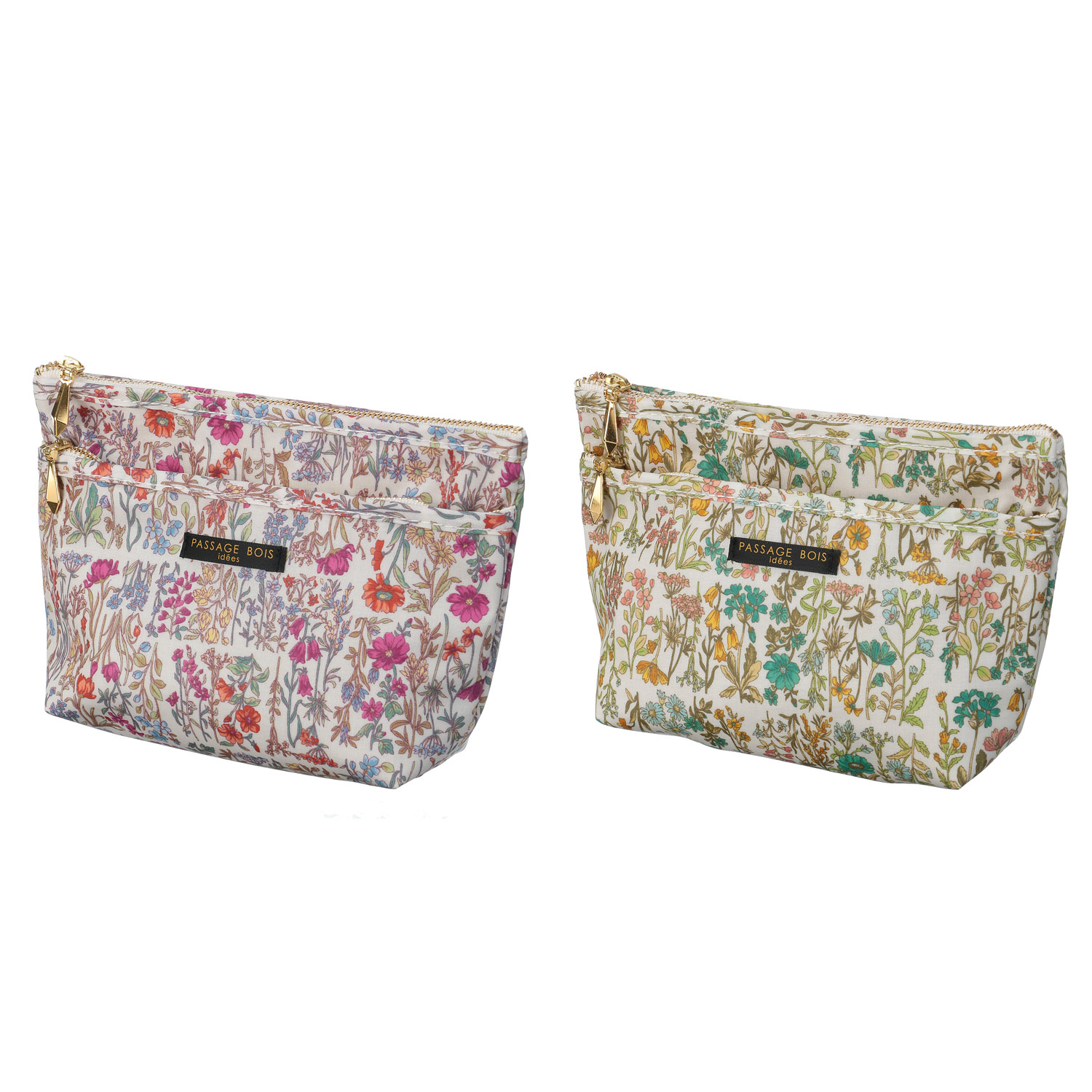 【日本製】 ガーデンスクエア マチ付きポ－チ - 画像1