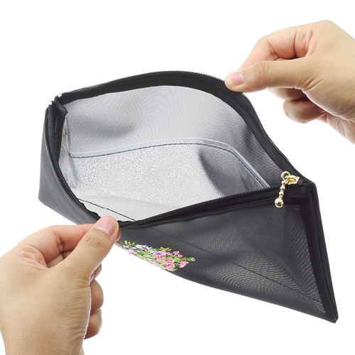 【日本製】 夢詩集 横長型メッシュポーチ - 画像2