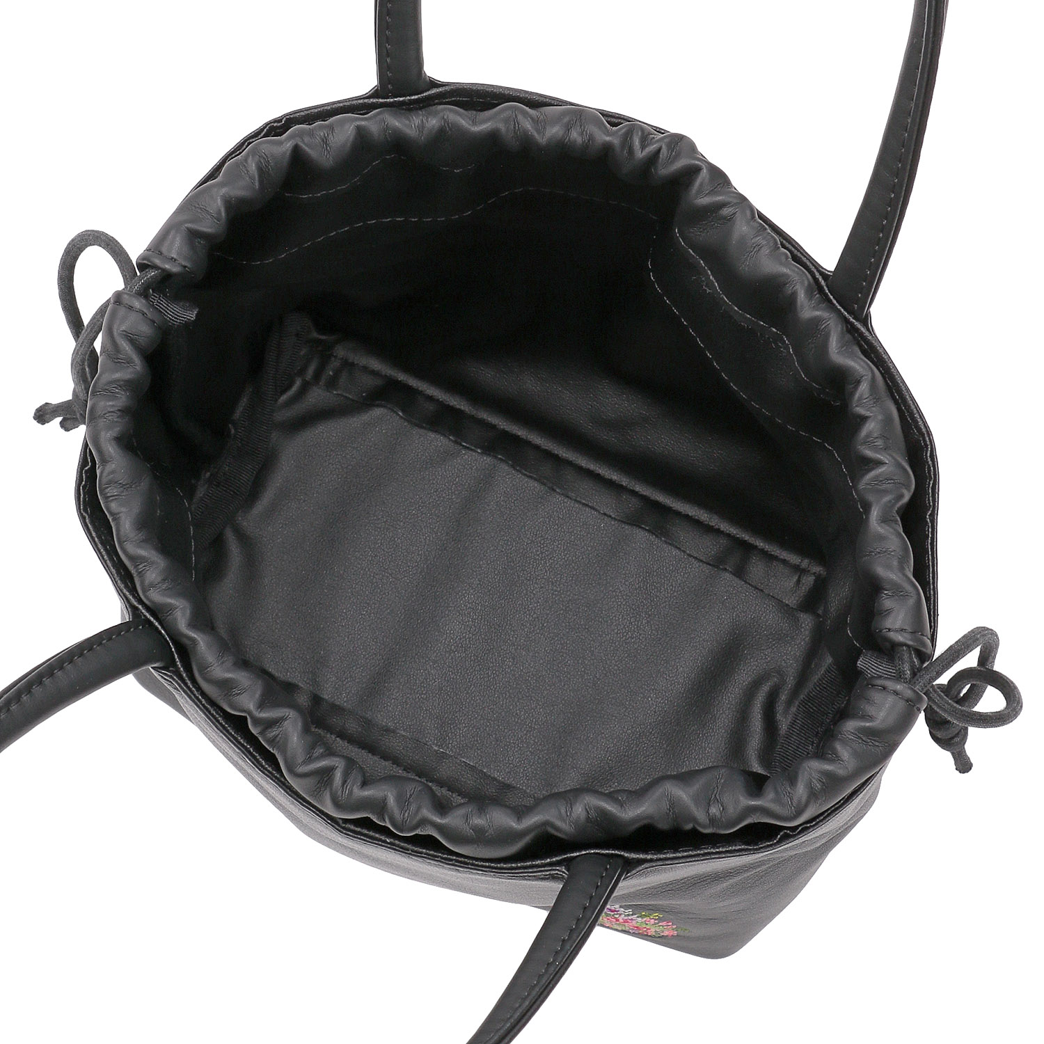 【日本製】 夢詩集 ベルフルールあおり巾着バッグ - 画像3