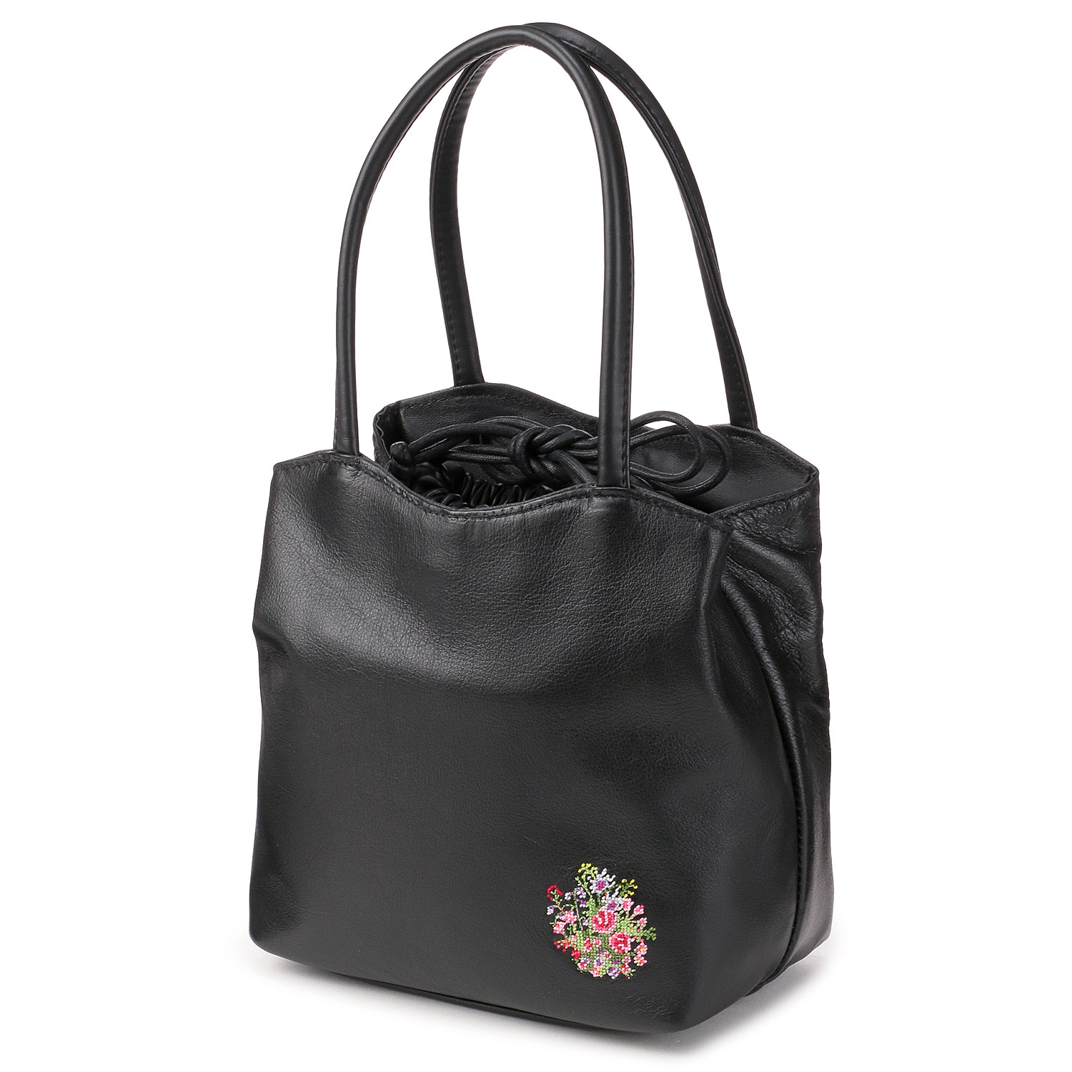 【日本製】 夢詩集 ベルフルールあおり巾着バッグ