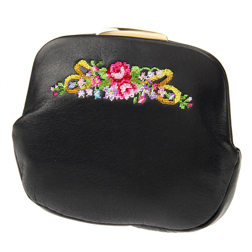 【日本製】 夢詩集 鏡付き押し口ポーチ